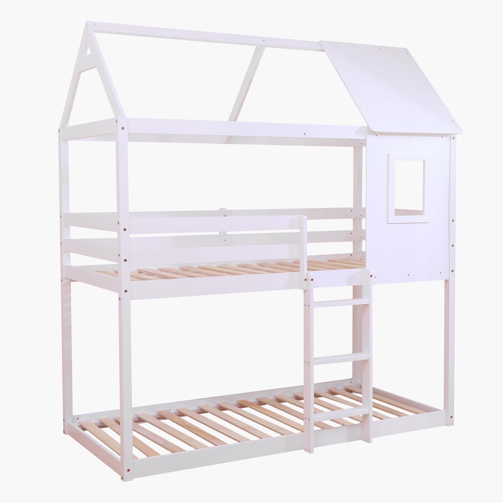 سرير توين طابقين بتصميم منزل - هامبتون من موڤو - 90x190 سم-hbxkidsandyouth-bedsandbedsets-bunkbeds-single-image-2