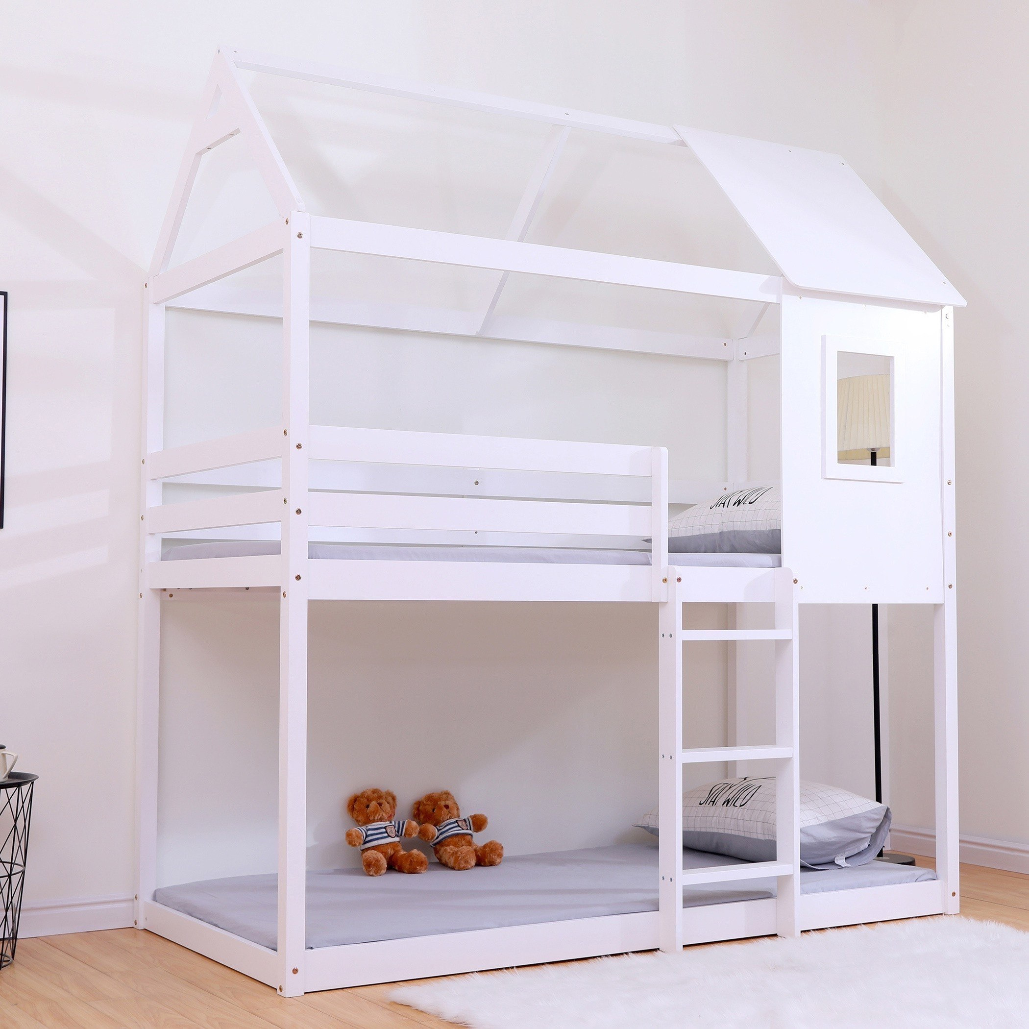 سرير توين طابقين بتصميم منزل - هامبتون من موڤو - 90x190 سم-hbxkidsandyouth-bedsandbedsets-bunkbeds-single-image-6