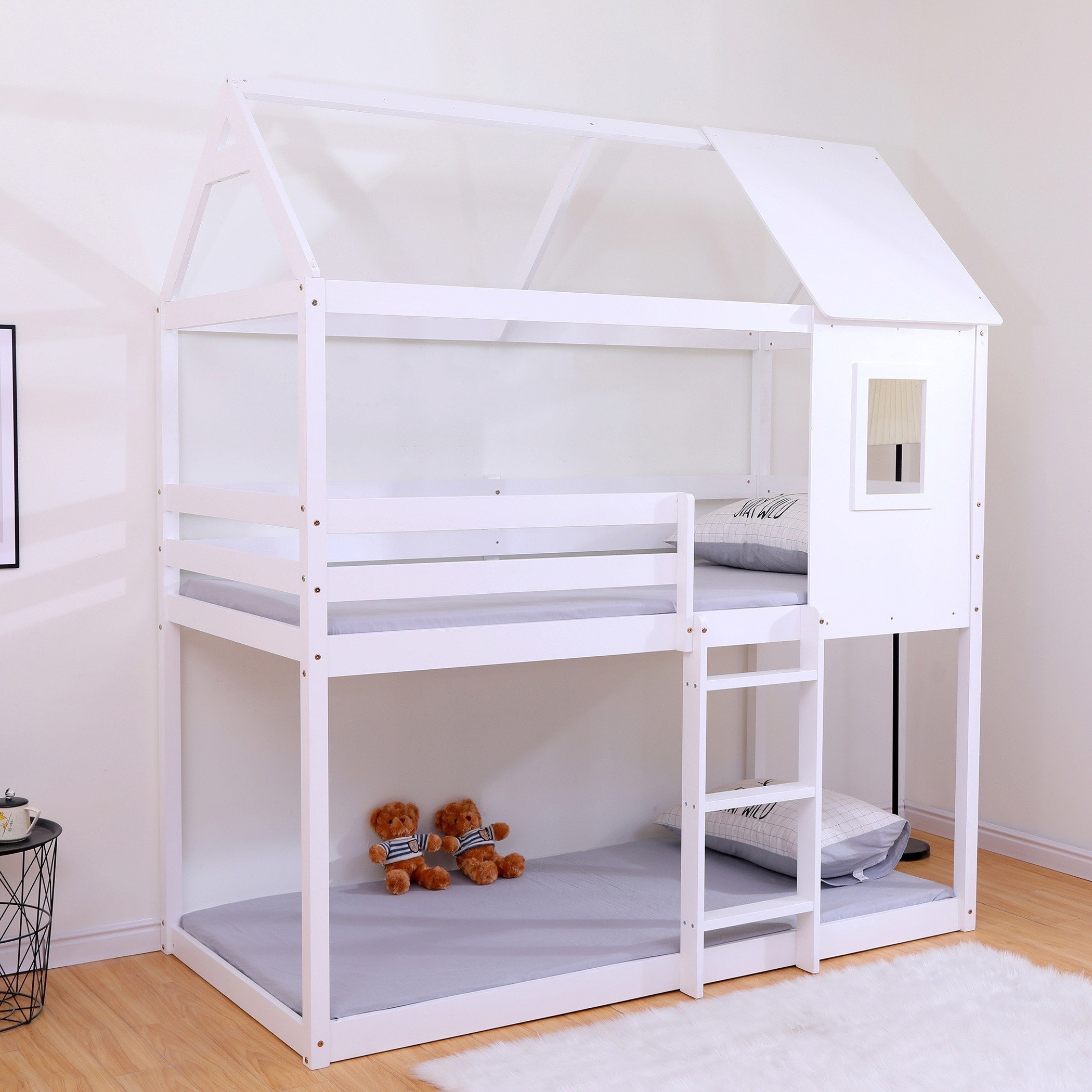 سرير توين طابقين بتصميم منزل - هامبتون من موڤو - 90x190 سم-hbxkidsandyouth-bedsandbedsets-bunkbeds-single-image-7