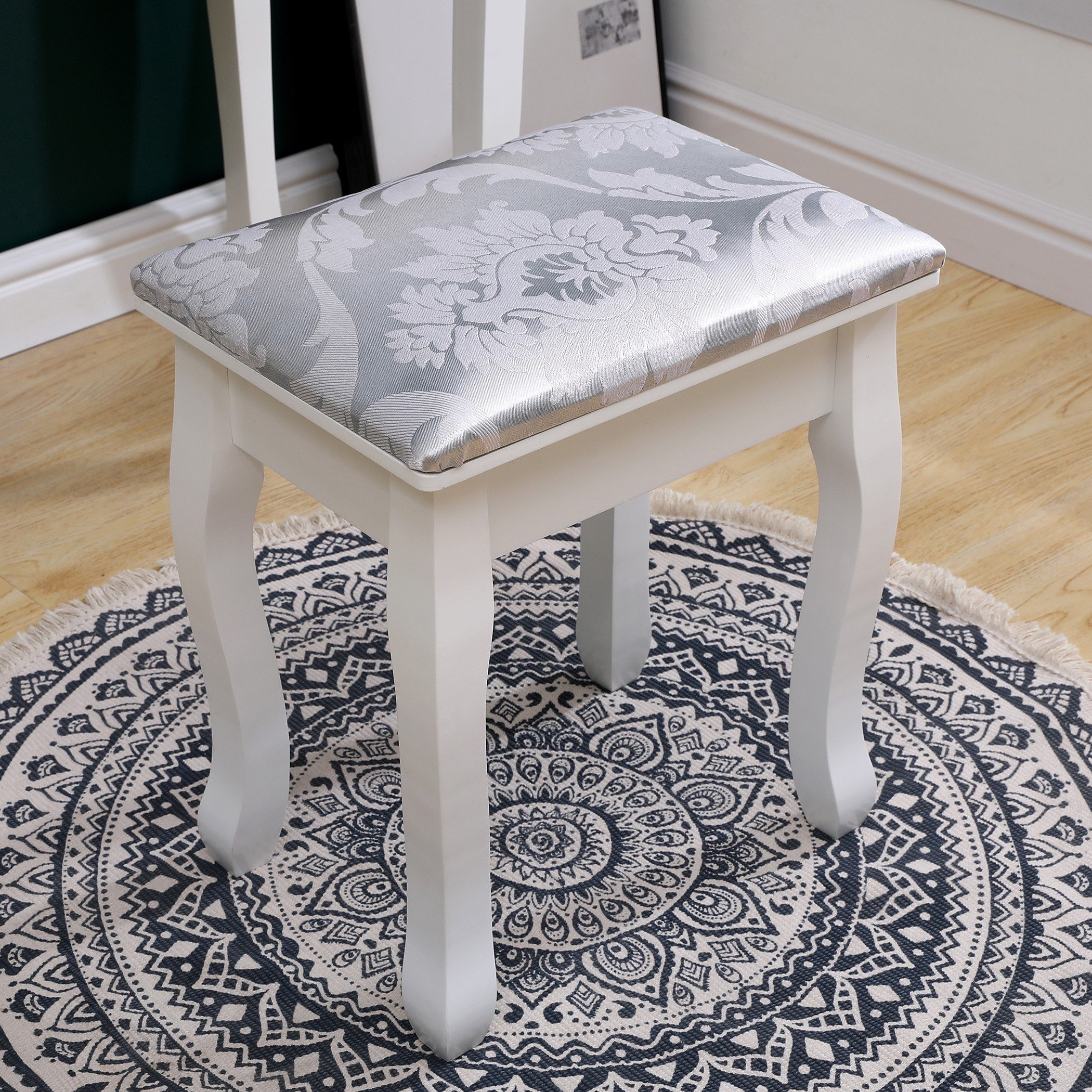 طاولة تزيين مع مرآة ومقعد - كاميليا من موڤو -hbxfurniture-kidsroom-kidsdressersandmirrors-image-11