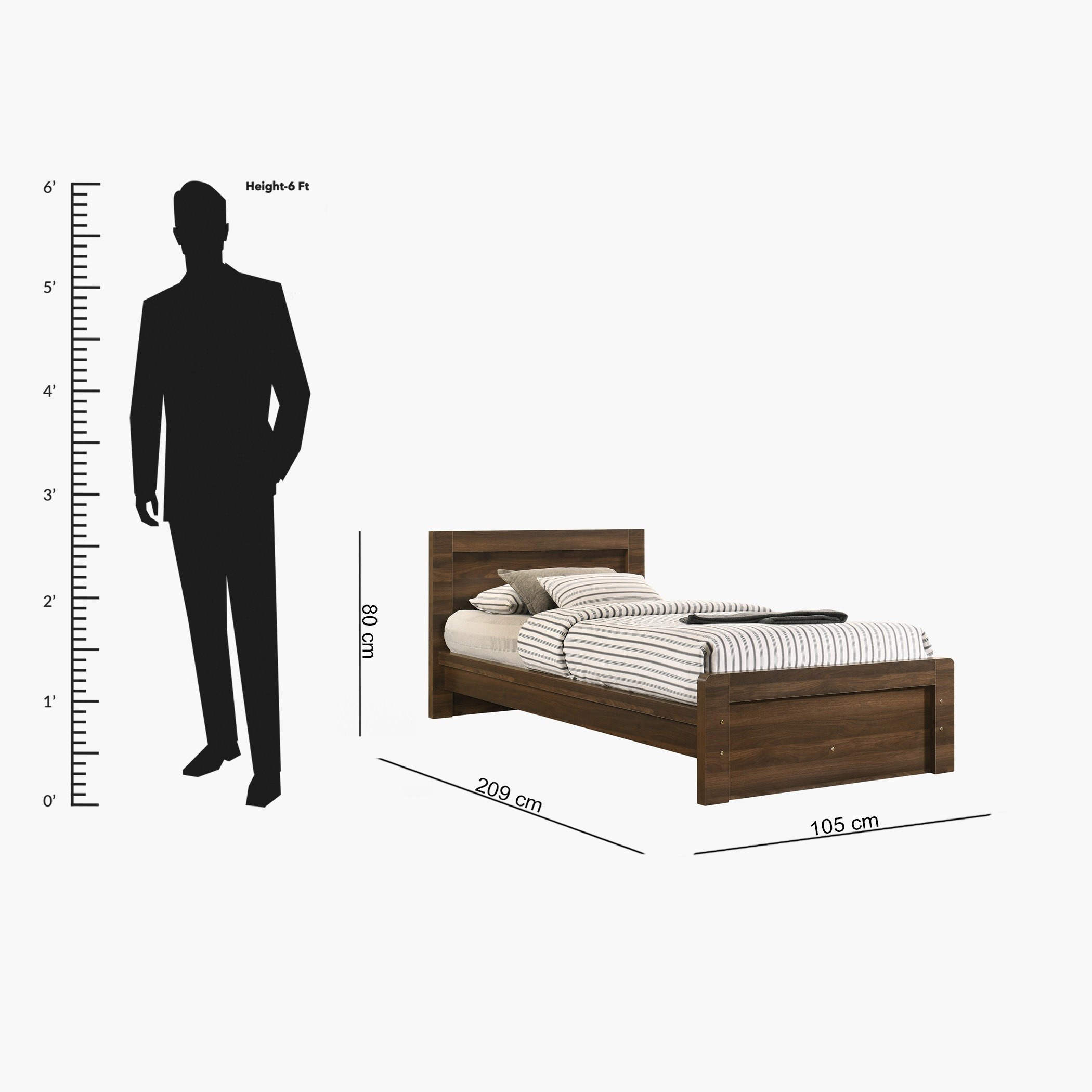Movo Cooper Single Bed - 90x190 cm-hbxfurniture-bedsandbedsets-beds-single-image-8