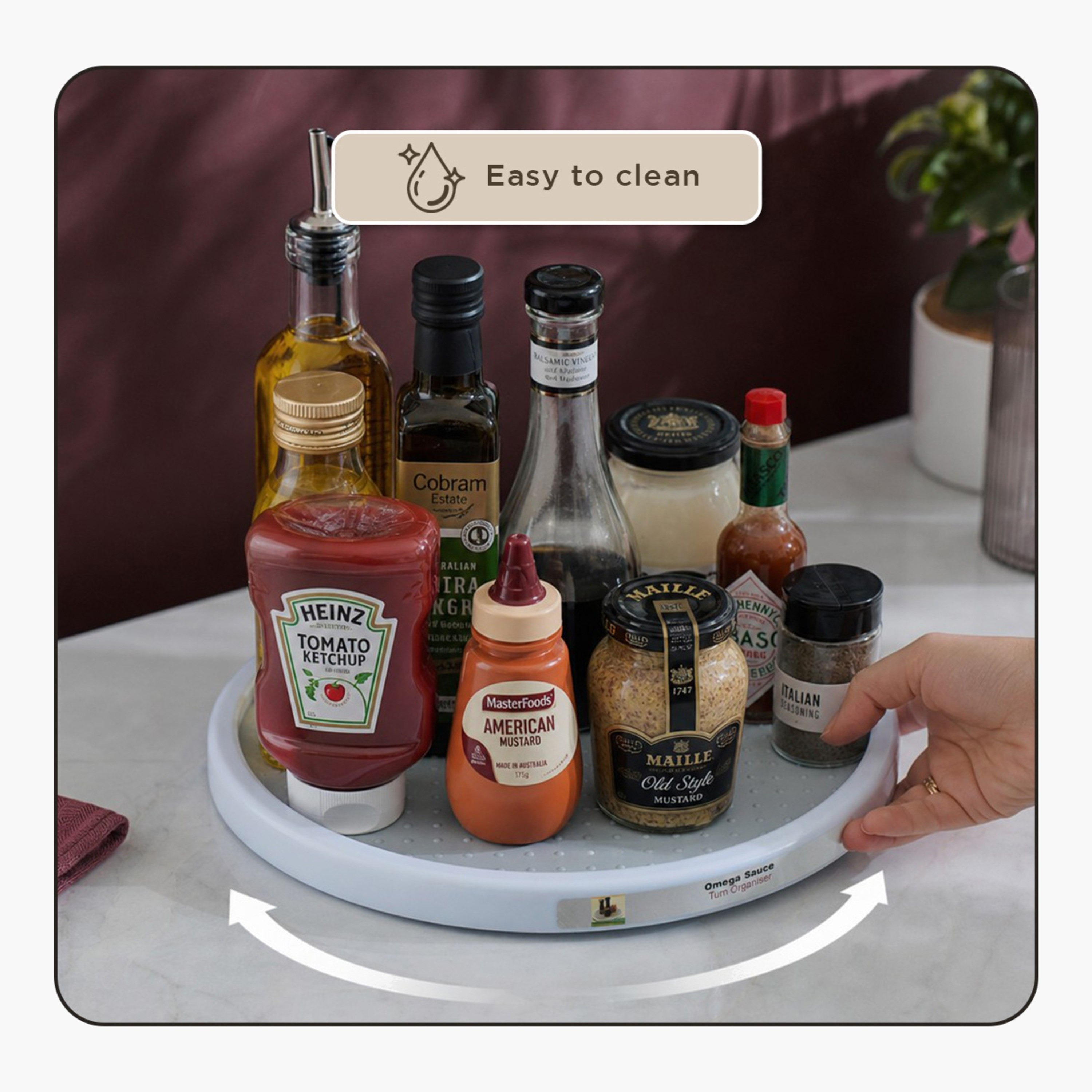 Omega Lazy Susan Turntable - 30 cm-hbxhomeware-hbxkitchen-image-6