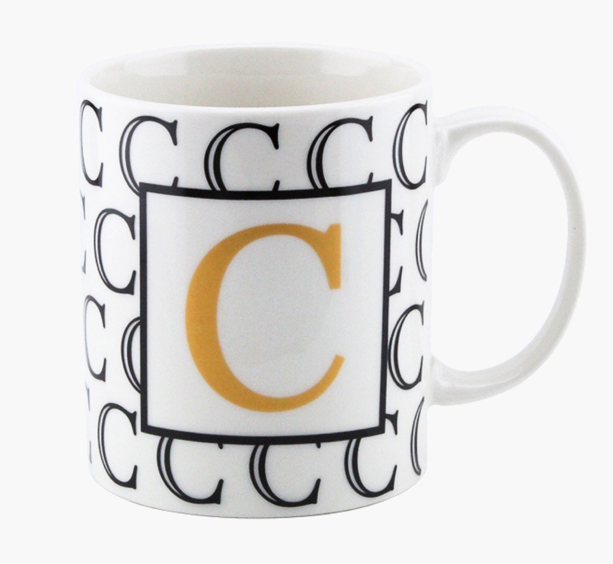 مج قهوة بورسلين بحرف الـ C من فيست - 300 مل-hbxdecorandfurnishings-tabletop-crockery-image-2