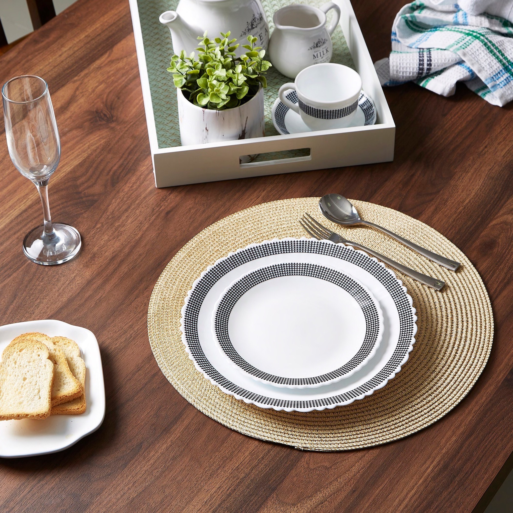 مفرش طاولة منسوج مستدير جالاكسي - 38 سم-hbxdecorandfurnishings-homefurnishings-tablelinens-image-3