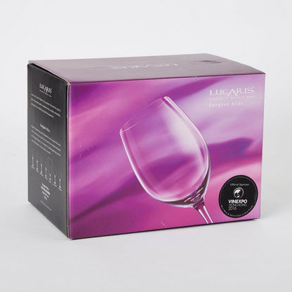 Lucaris Crystal Bangkok Bliss Aqua 6-Piece Stem Glass Set - 365 ml-Glassware-image-3