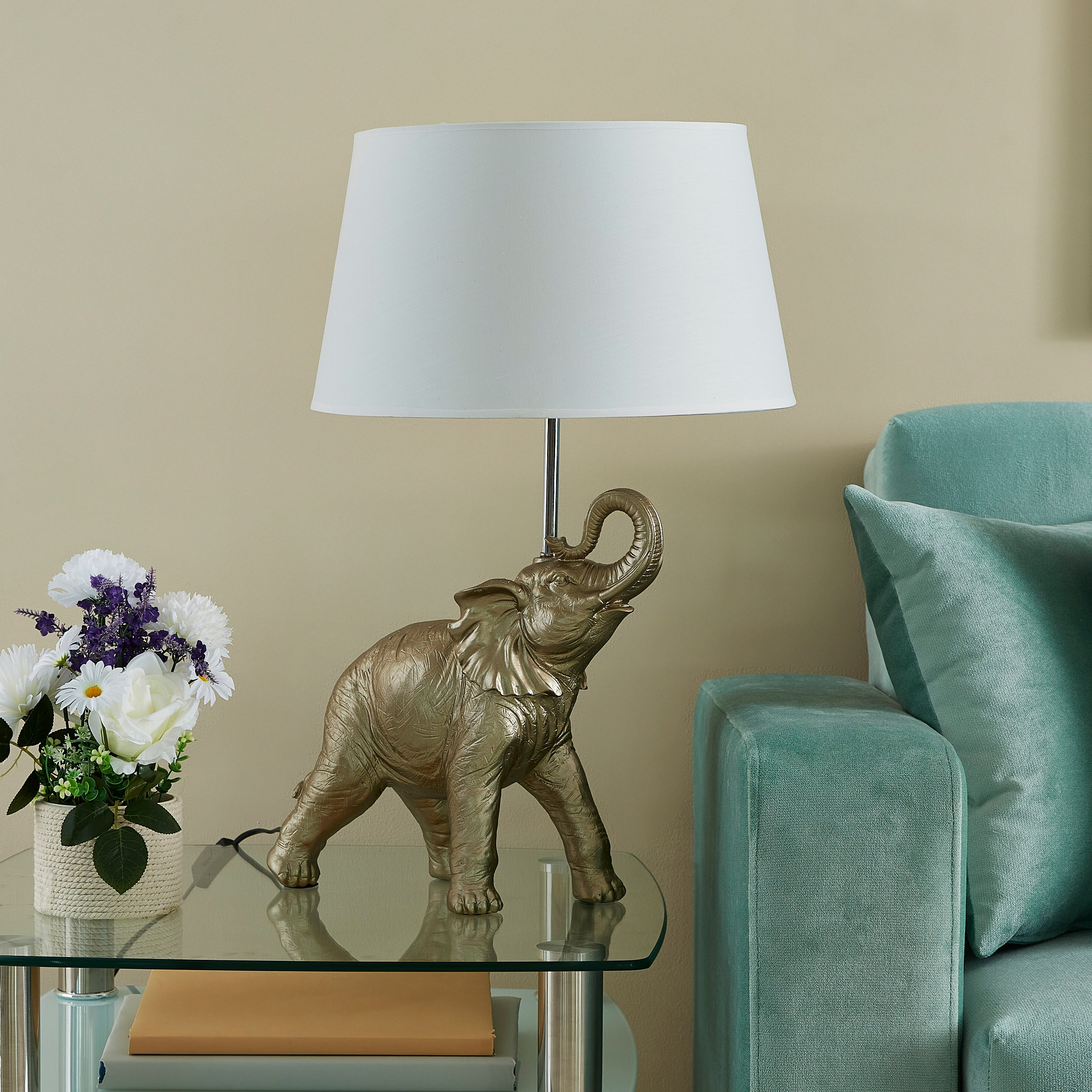 Ekon Elephant Table Lamp - 63 cm-hbxlivingroom-lighting-tablelamps-image-1