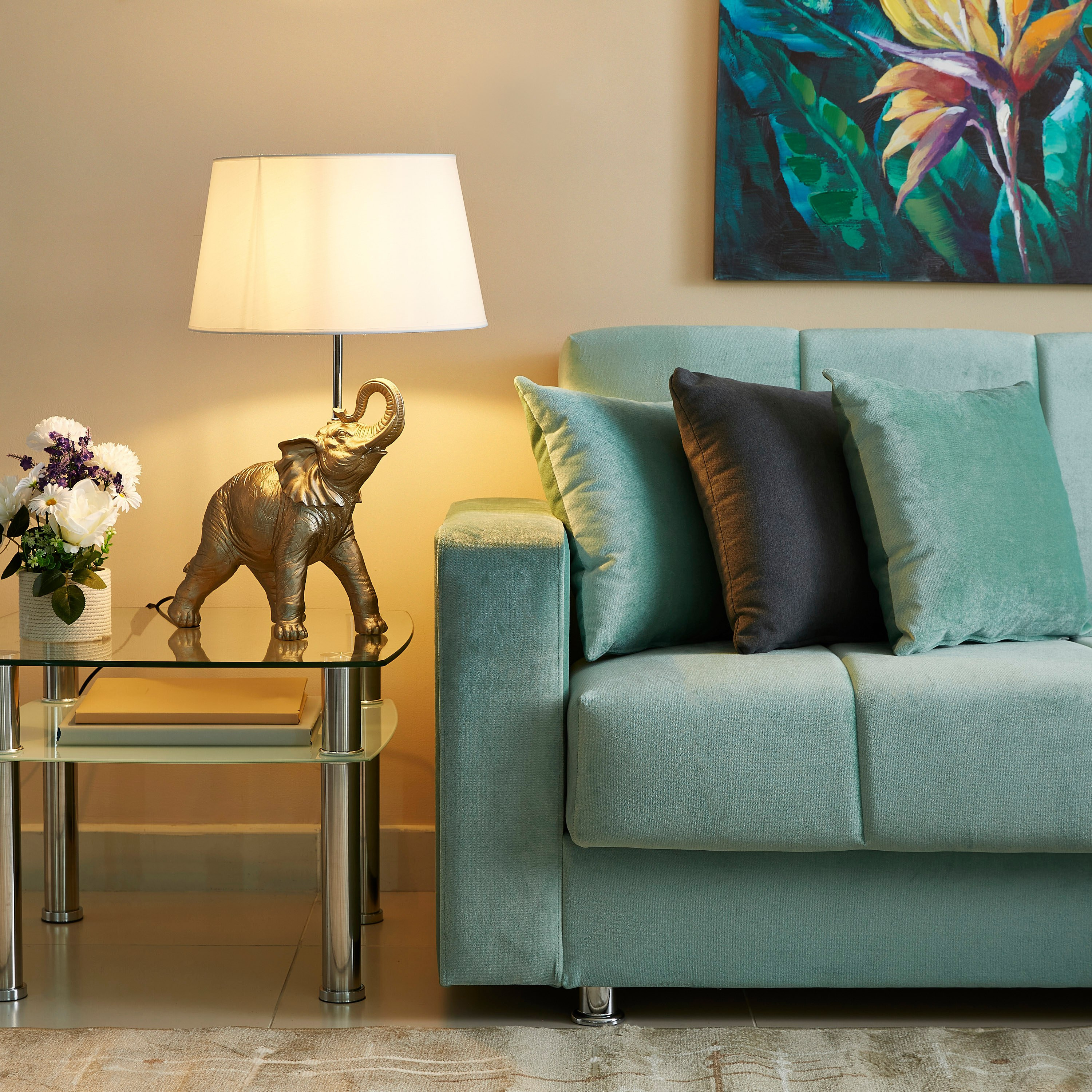 Ekon Elephant Table Lamp - 63 cm-hbxlivingroom-lighting-tablelamps-image-3