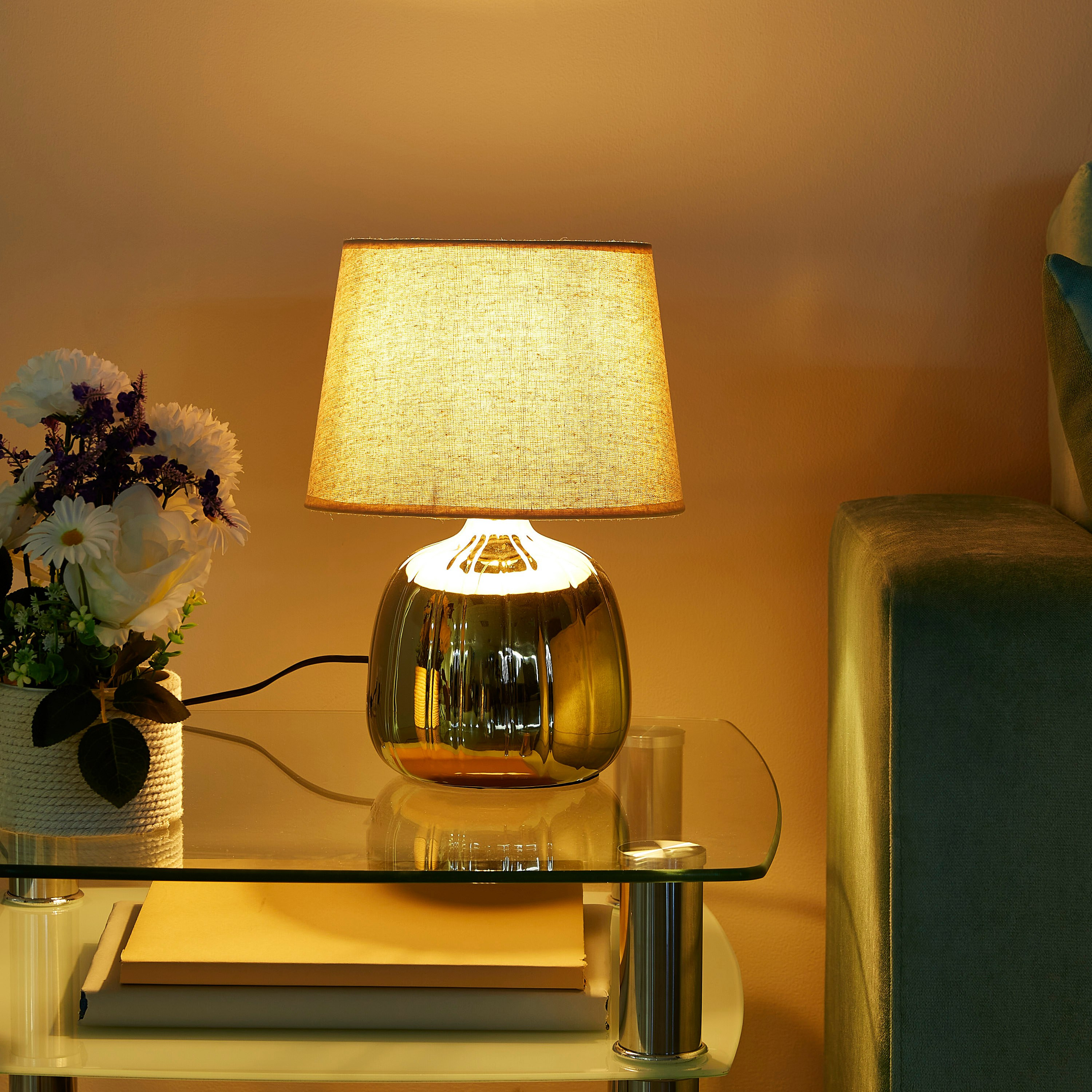 مصباح طاولة سيراميك من إيكون - 35 سم-hbxlivingroom-lighting-tablelamps-image-2