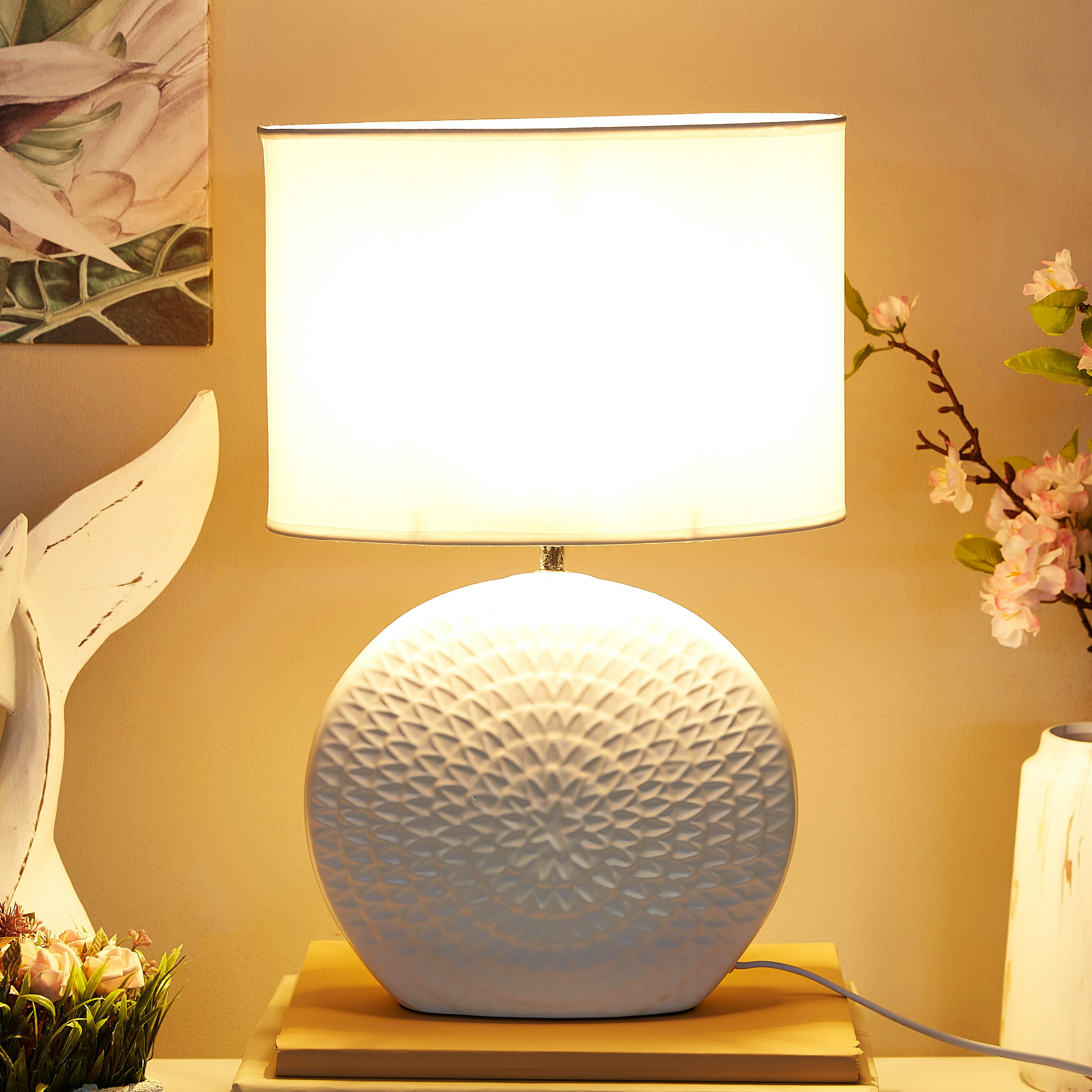 مصباح طاولة سيراميك من إيكون - 44 سم-hbxlivingroom-lighting-tablelamps-image-2