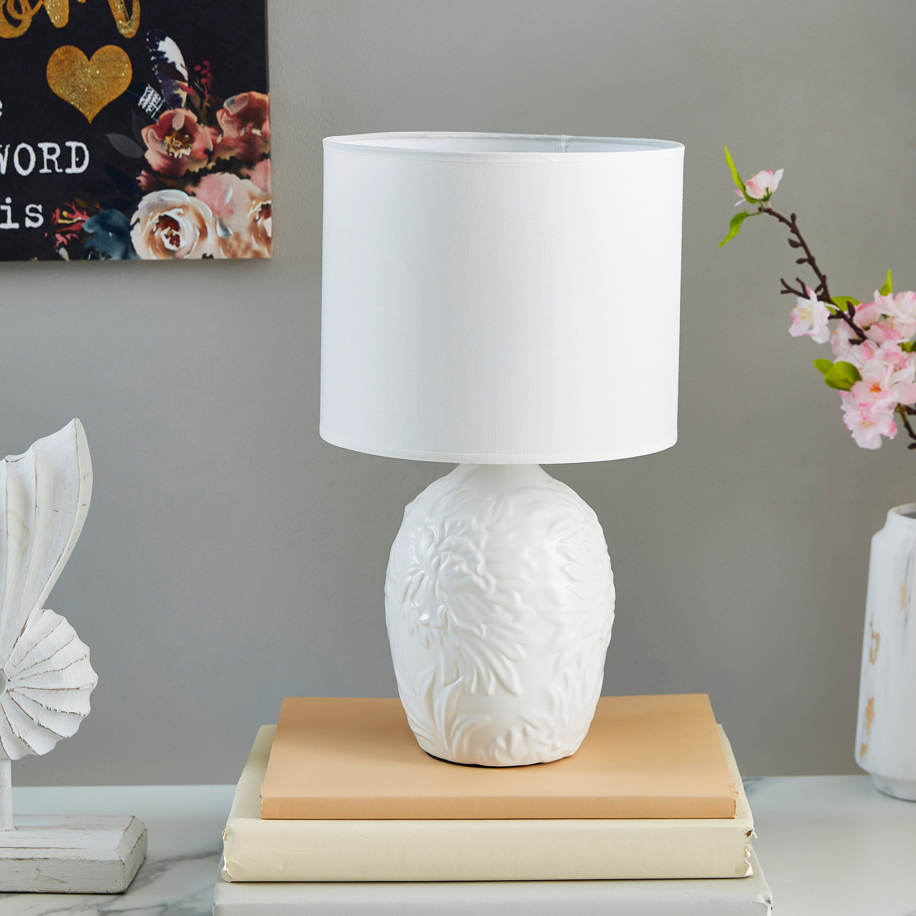Ekon Ceramic Table Lamp - 37 cm-hbxlivingroom-lighting-tablelamps-image-1