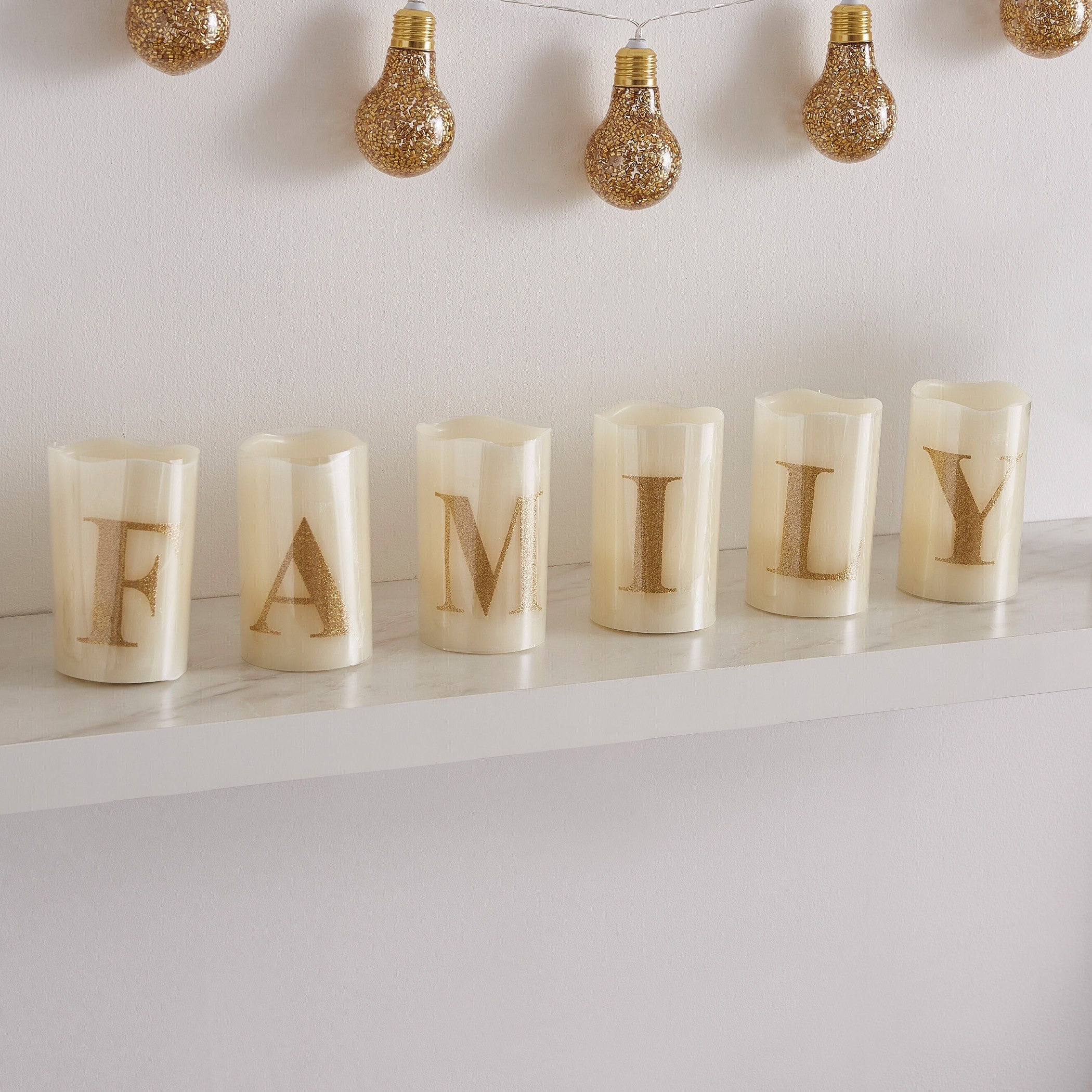 طقم شموع أل إي دي بتصميم كلمة فاميلي من أورلا-hbxdiningroom-lighting-decorativesandstringlights-image-3