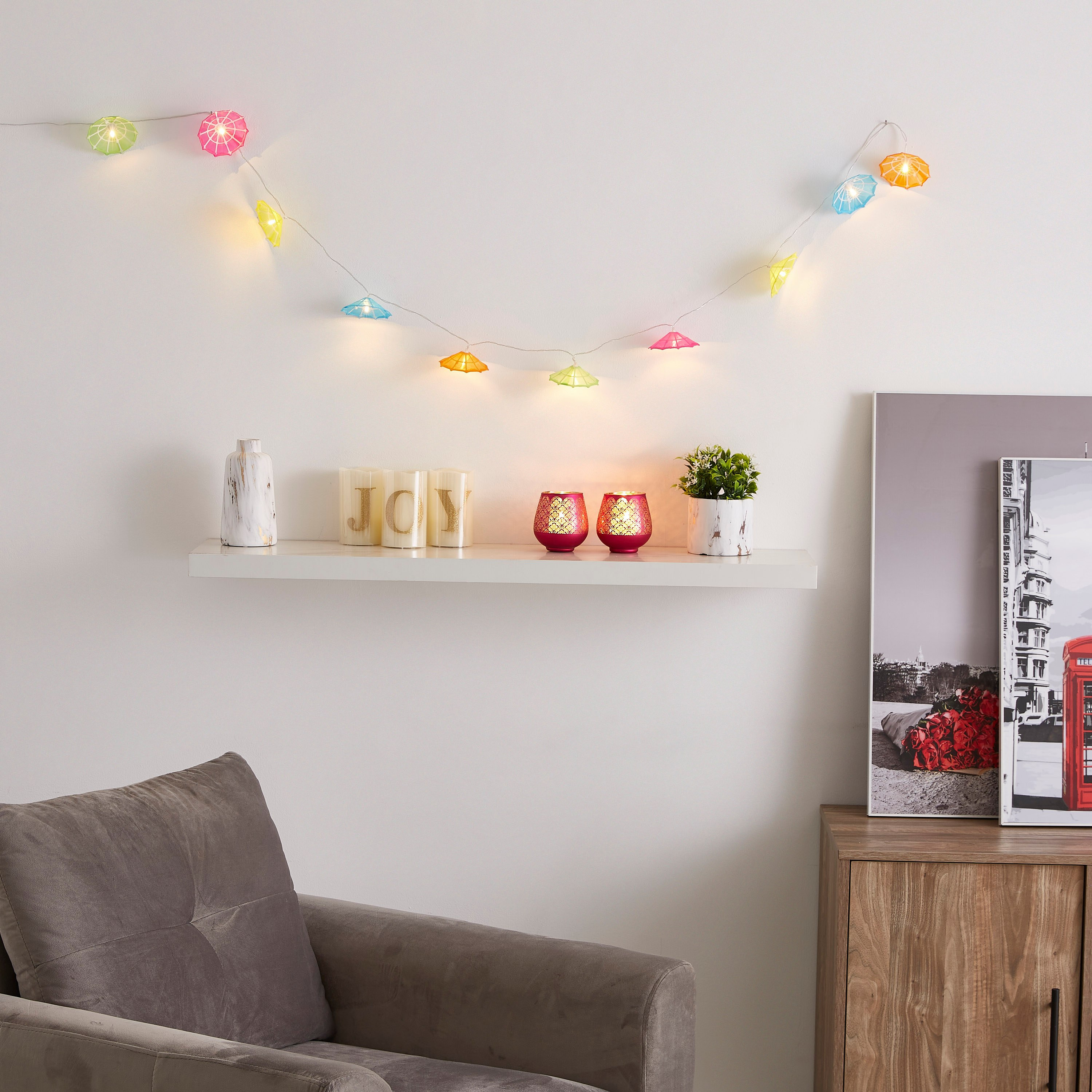 خيط إضاءة بـ10 لمبات إل إى دي باراسول ملوّنة من أورلا - 210 سم-hbxdiningroom-lighting-decorativesandstringlights-image-5