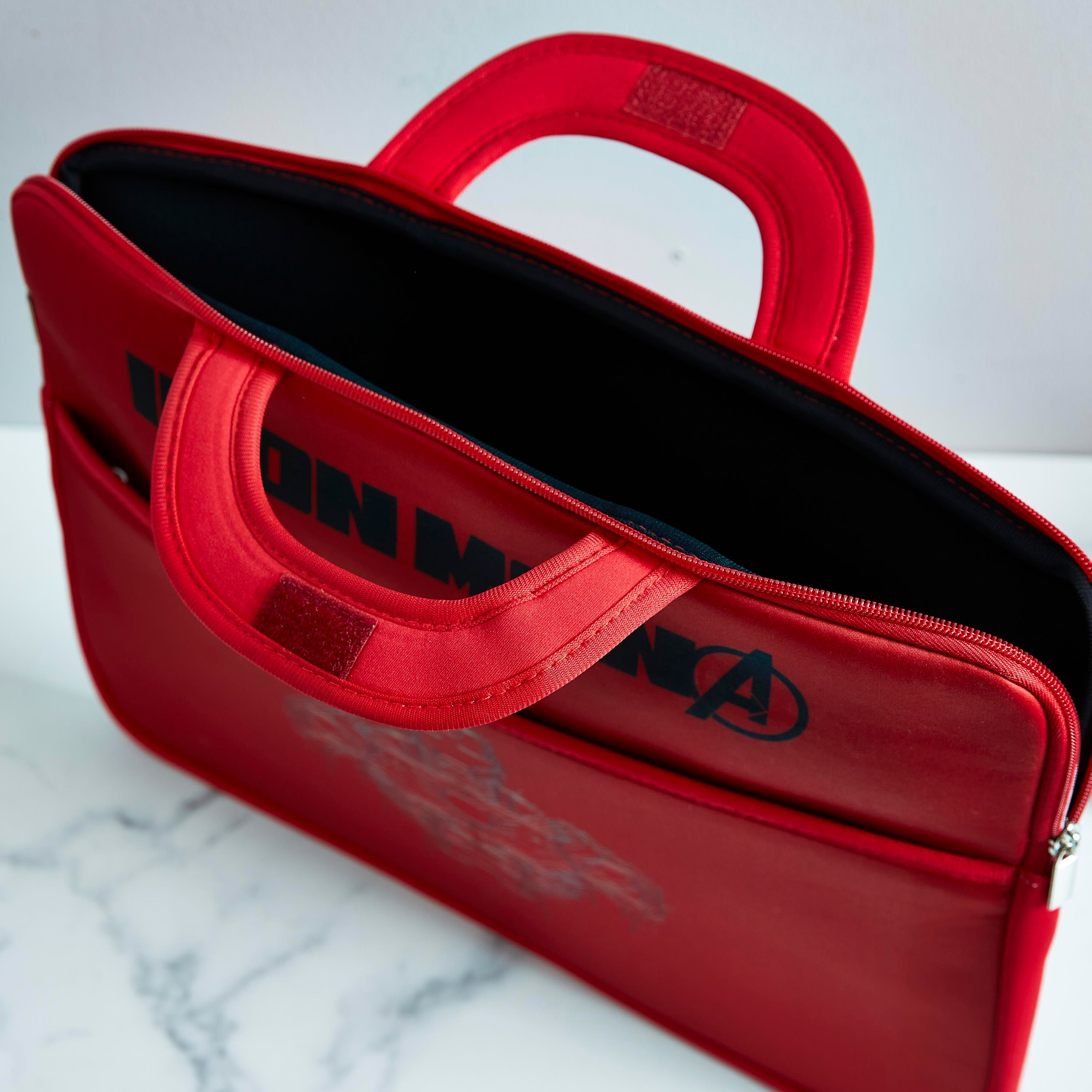 Iron Man Print 15-Inch Laptop Case with Handle-hbxkidsandyouth-playroom-stationery-image-3
