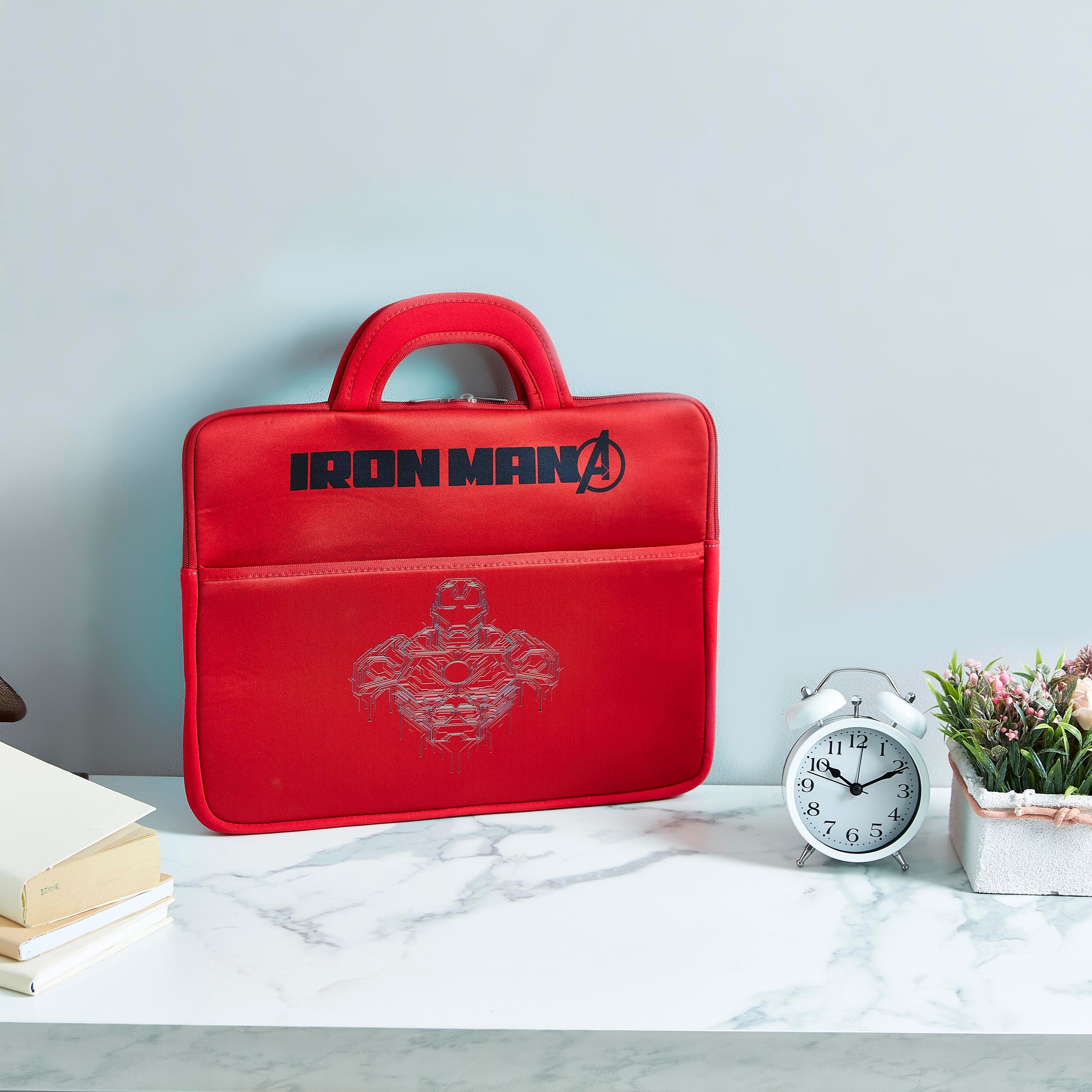 Iron Man Print 15-Inch Laptop Case with Handle-hbxkidsandyouth-playroom-stationery-image-5