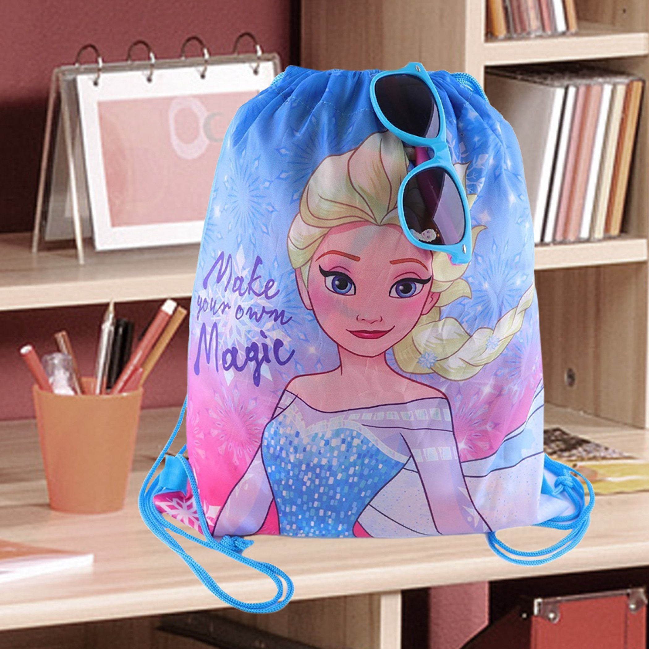 شنطة بطبعات فروزون مع نظارات شمسية-hbxkidsandyouth-playroom-stationery-image-1