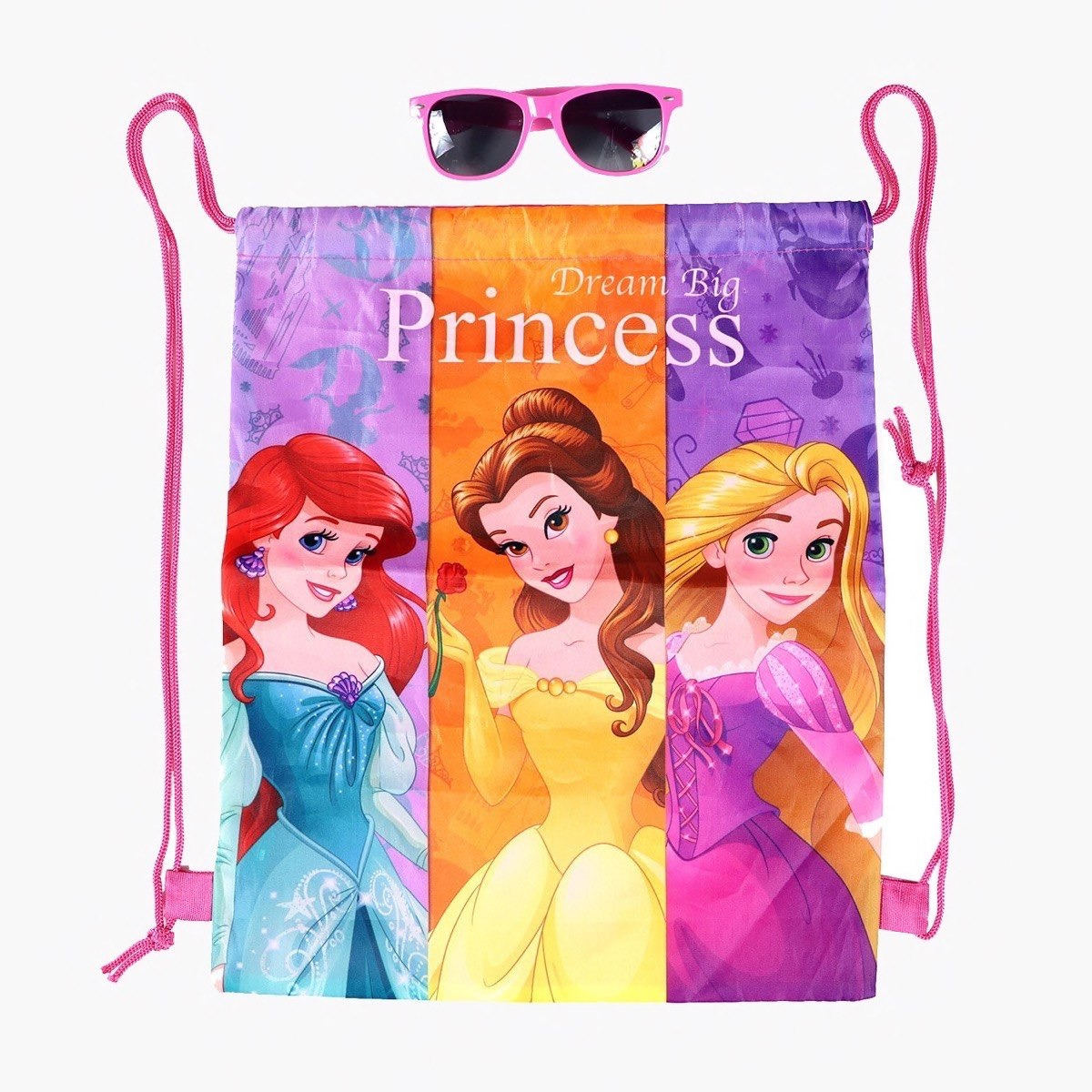 شنطة رباط برينسيس ديزني مع نظّارة شمسيّة-hbxkidsandyouth-playroom-stationery-image-2