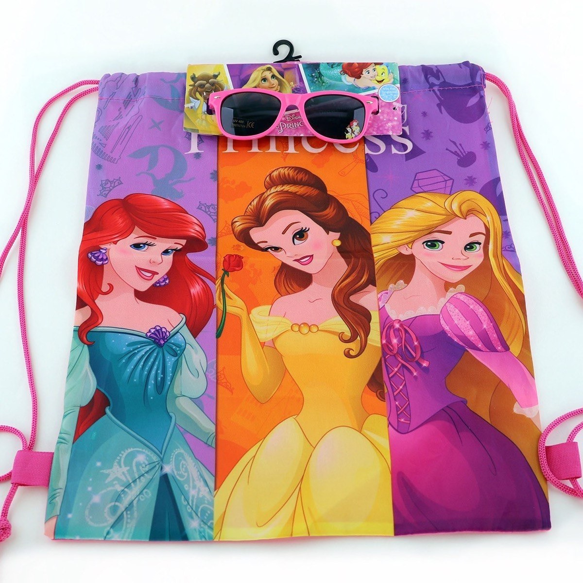 شنطة رباط برينسيس ديزني مع نظّارة شمسيّة-hbxkidsandyouth-playroom-stationery-image-4