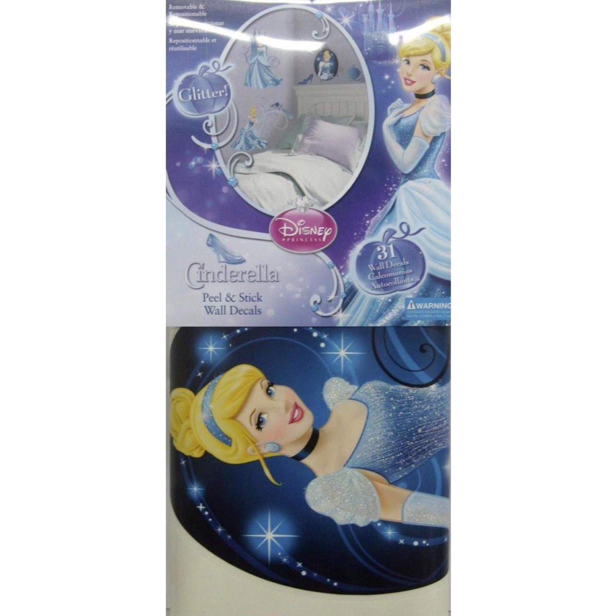 ملصق حائط بييل أند ستيك برنسيس ساندريلا من ديزني-hbxhomeware-hbxkidsandyouth-image-4
