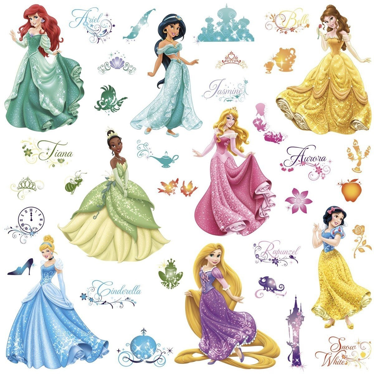 Disney Princess Royal Debut Peel and Stick Wall Sticker-hbxhomeware-hbxkidsandyouth-image-2