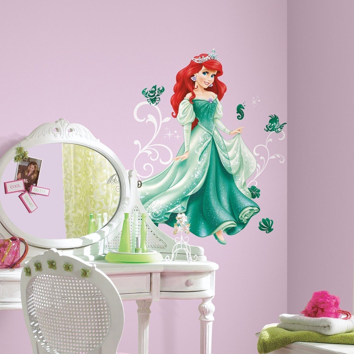 ملصق حائط كبير بييل أند ستيك بطبعات الأميرة أريال-hbxhomeware-hbxkidsandyouth-image-1