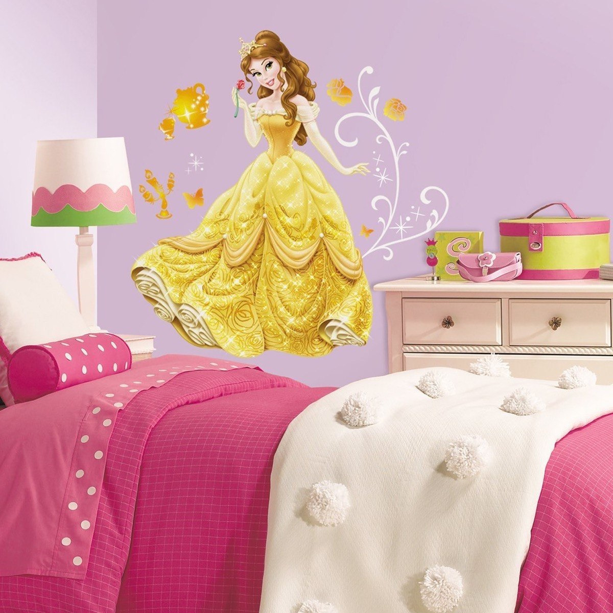 ملصق حائط كبير بييل أند ستيك برنسيس بيل-hbxhomeware-hbxkidsandyouth-image-1