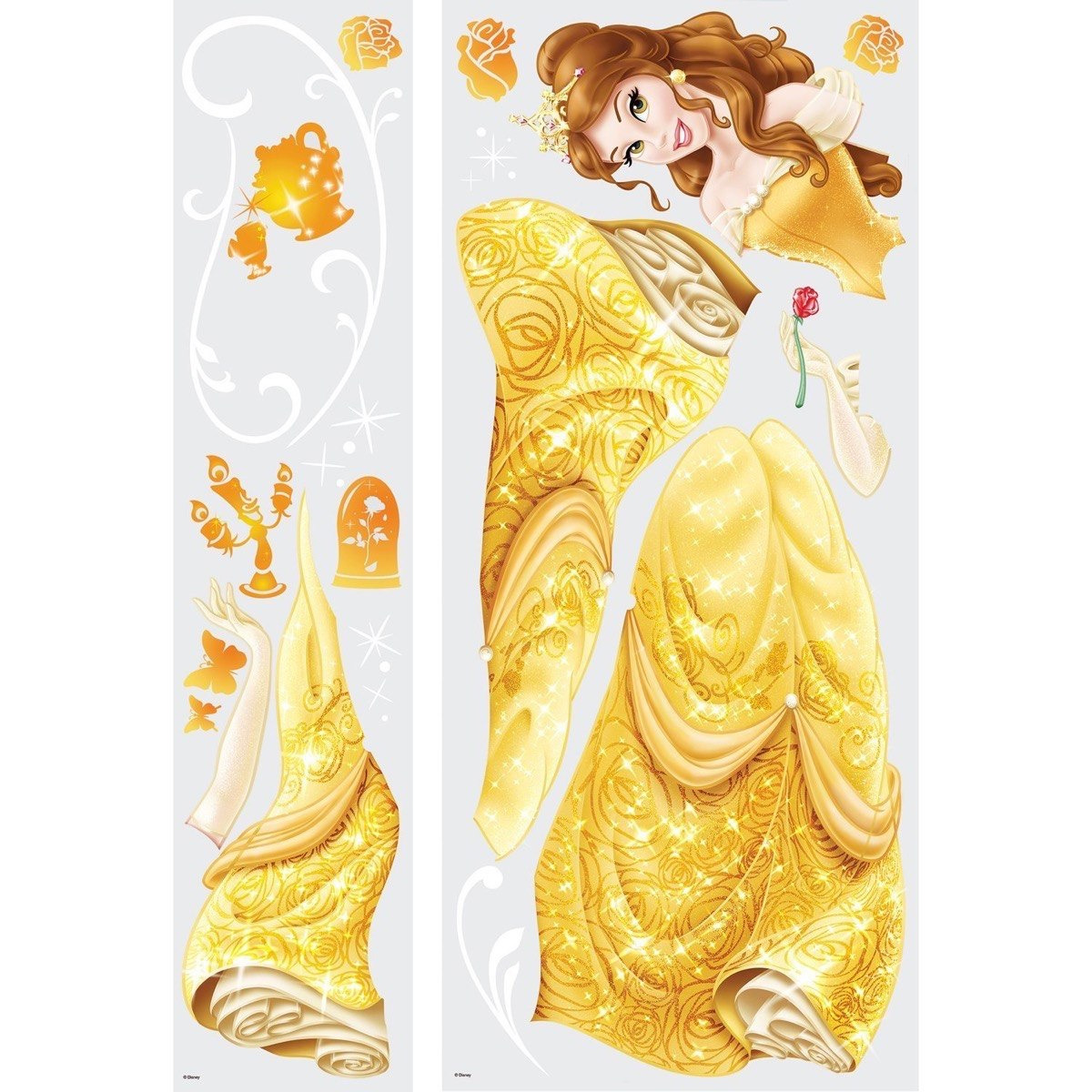 ملصق حائط كبير بييل أند ستيك برنسيس بيل-hbxhomeware-hbxkidsandyouth-image-3