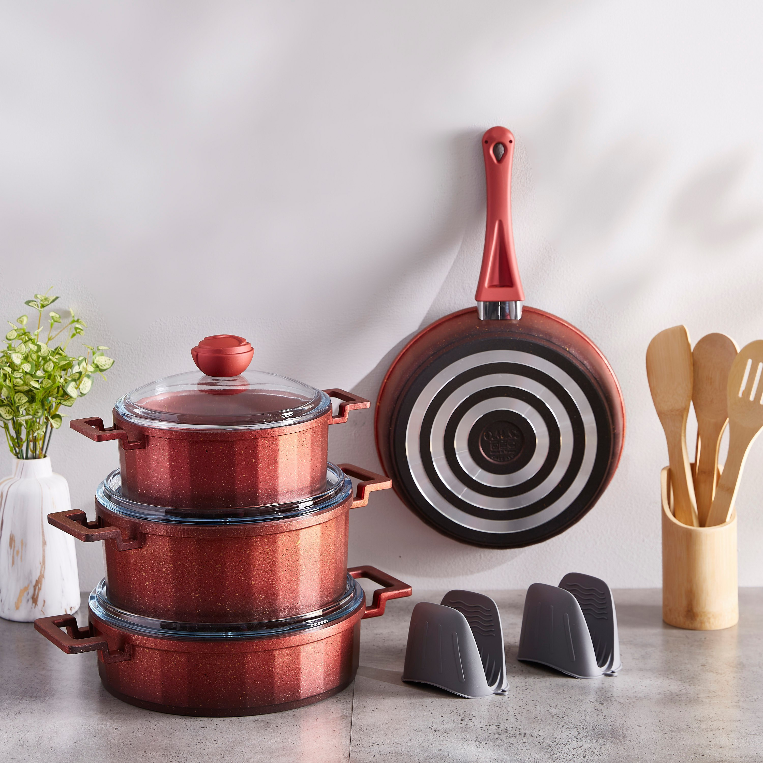 طقم أواني طهي ثقيلة دايكاست قابلة للاستخدام في الفرن من لا كوتشينا -7 قطع-hbxkitchen-kitchenware-foodpreparation-image-1