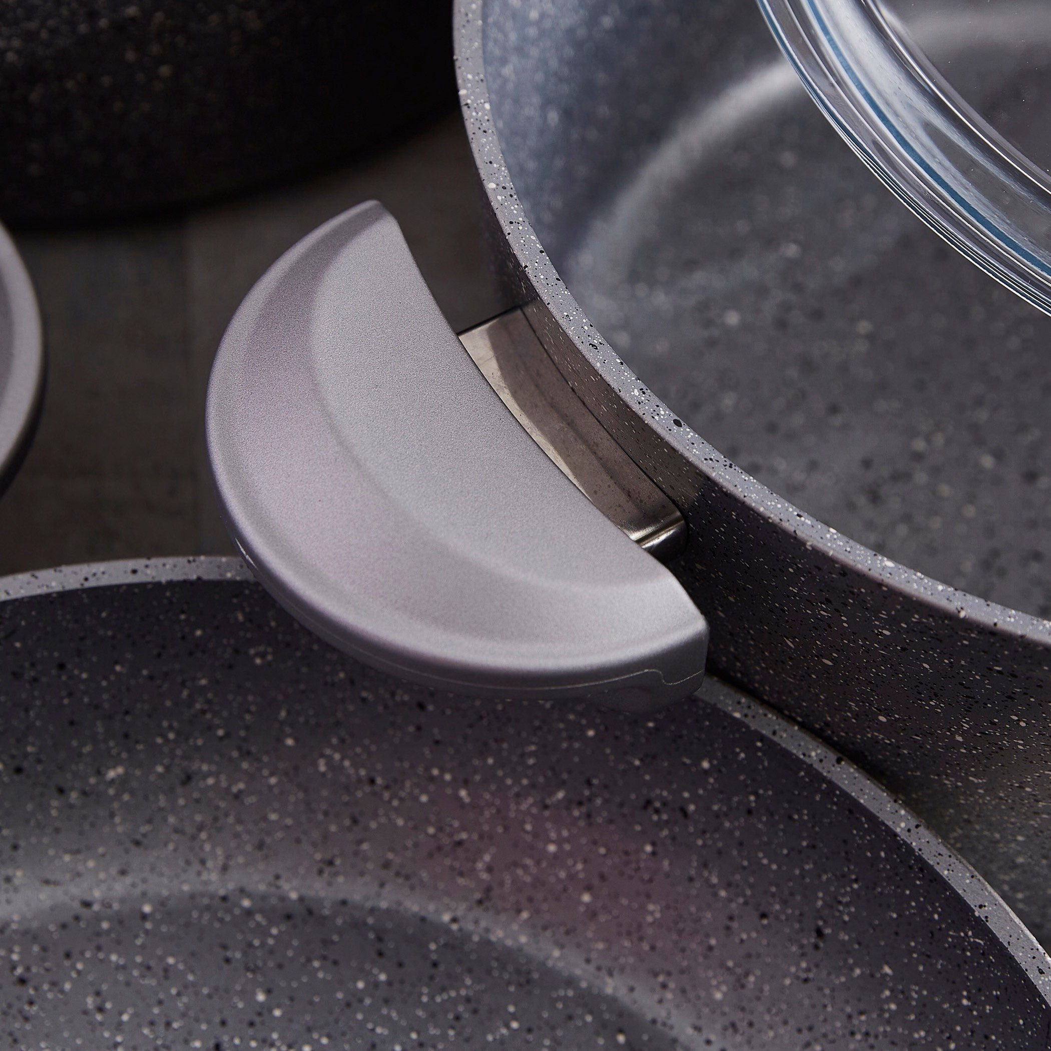 طقم أواني الطهي 9 قطع جرانيت من لا كوزينا-hbxkitchen-kitchenware-foodpreparation-image-3