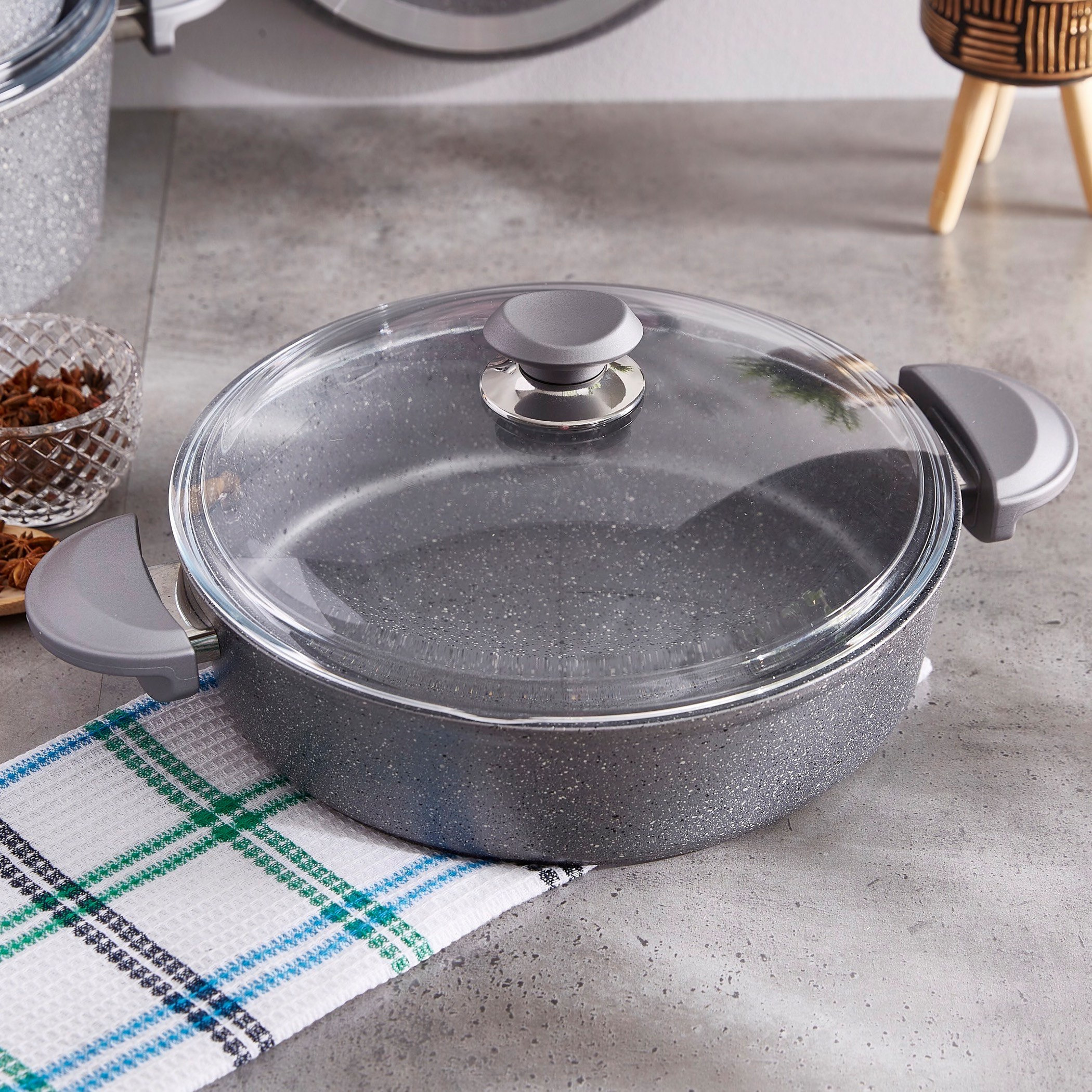 طقم أواني الطهي 9 قطع جرانيت من لا كوزينا-hbxkitchen-kitchenware-foodpreparation-image-7
