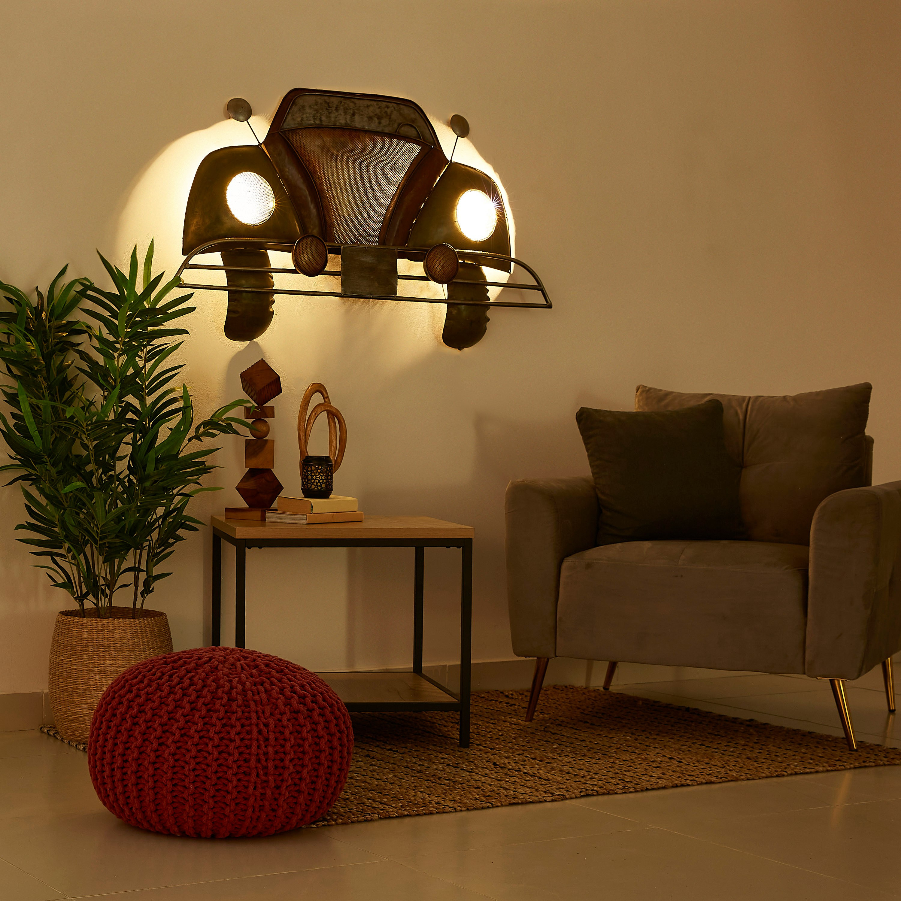قطعة ديكور بتصميم سيارة معتّقة من إيبيزا-hbxdiningroom-walldecor-wallart-image-5