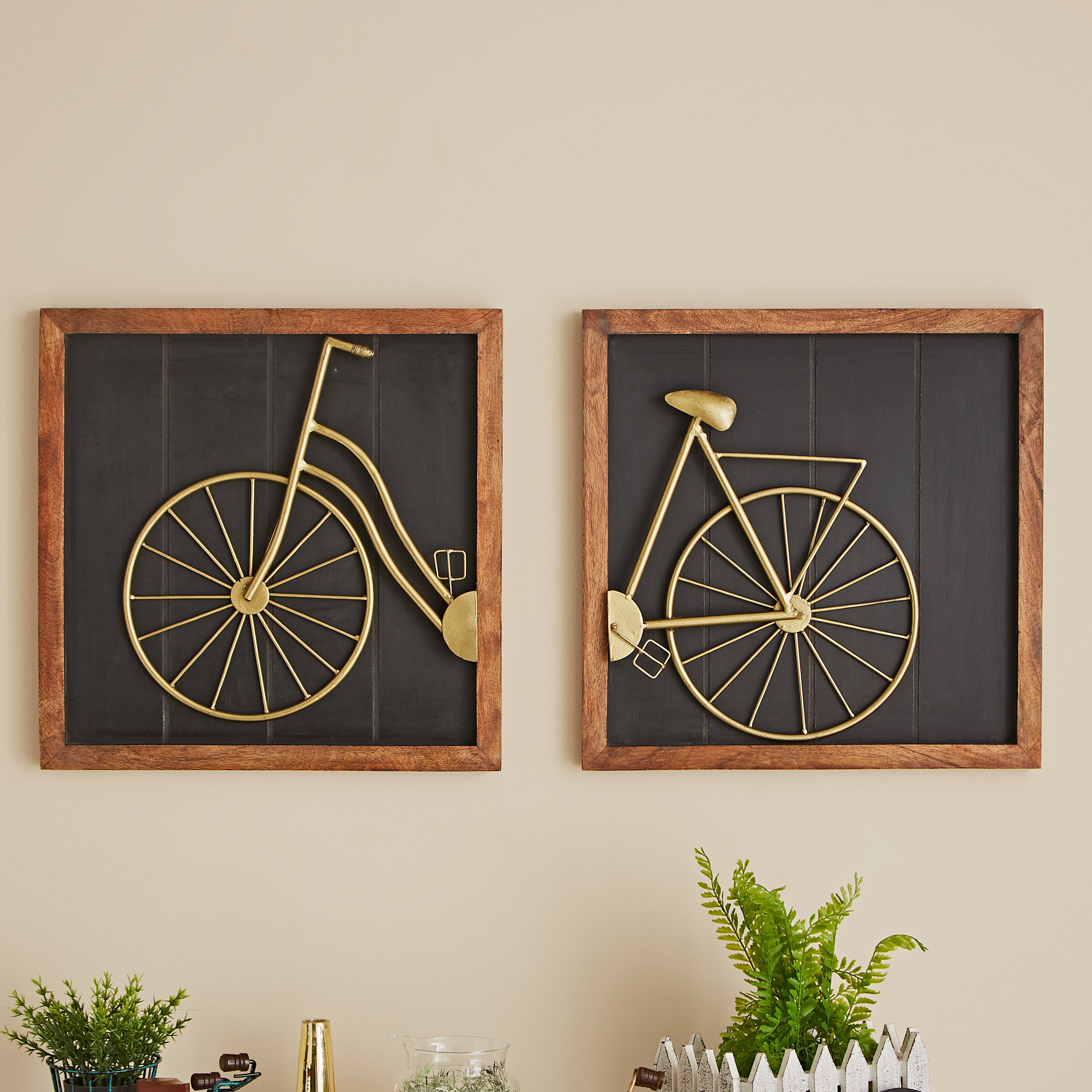 Ibiza Double Frame Lady Cycle Decor-hbxhomeware-homedecor-figurinesandornaments-image-2