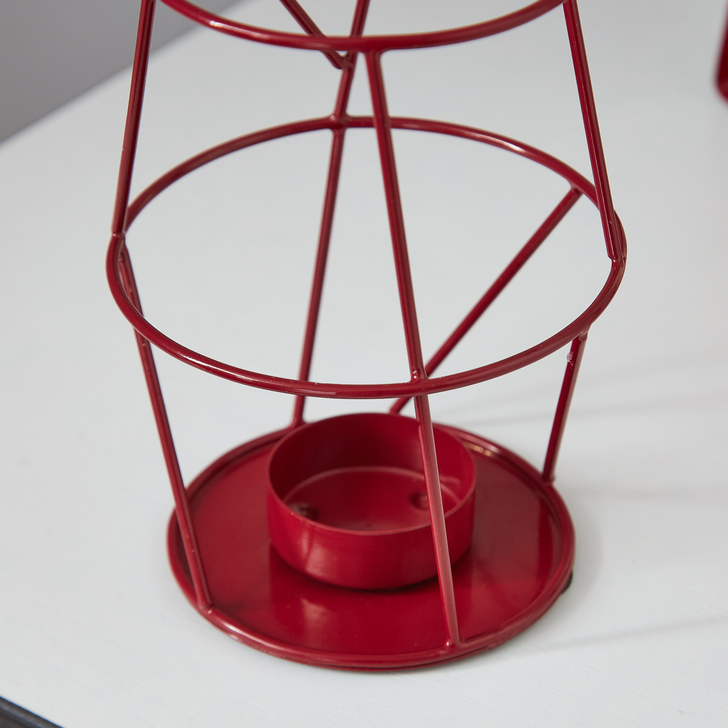 Izna Metal Line Wire Candleholder - 14 cm-hbxlivingroom-decorandaccessories-candleholders-image-3