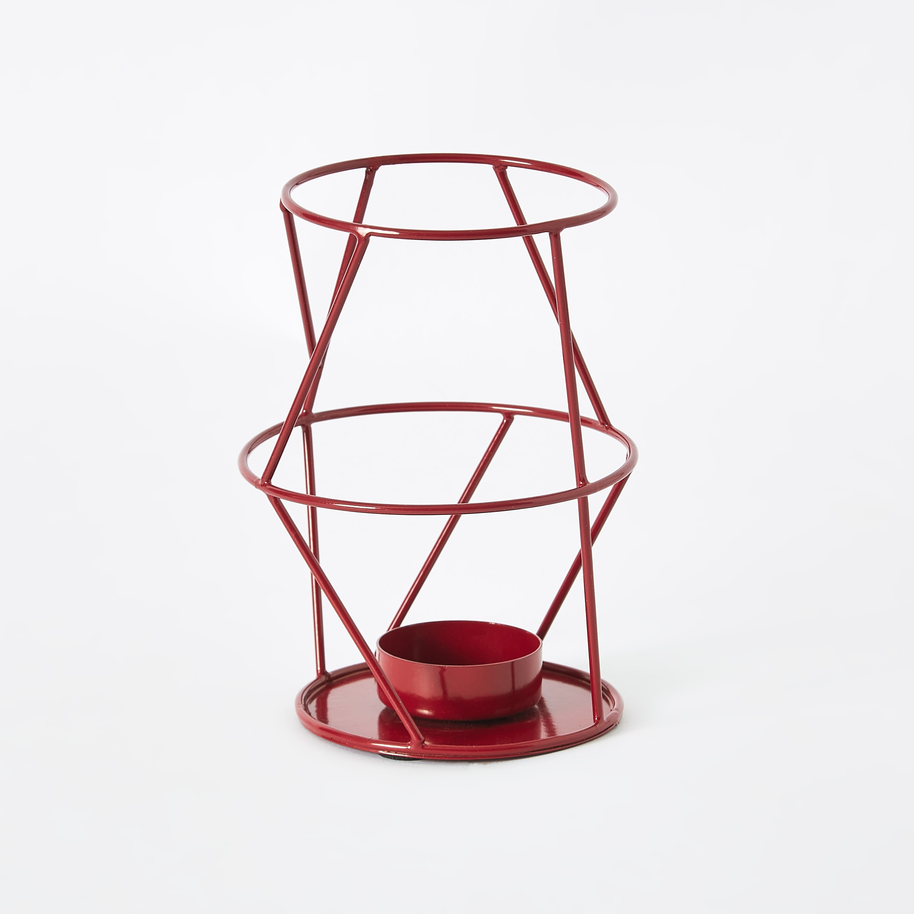 Izna Metal Line Wire Candleholder - 14 cm-hbxlivingroom-decorandaccessories-candleholders-image-5