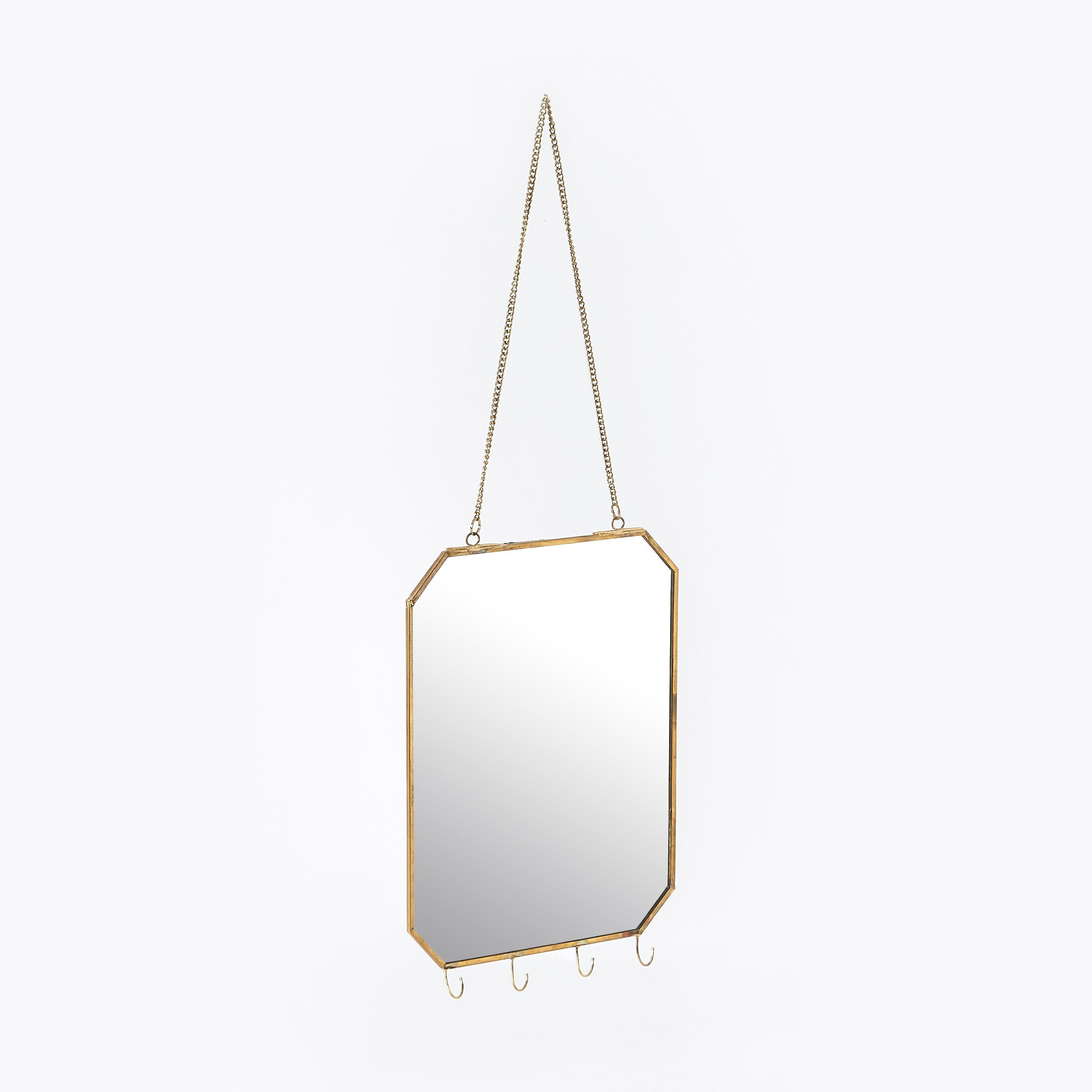 مرآة مستطيلة بجوانب معدنية وخطافات من إيزنا - 25 × 1 × 20 سم-PROMO_HB_AE_B1G1_250925-image-5