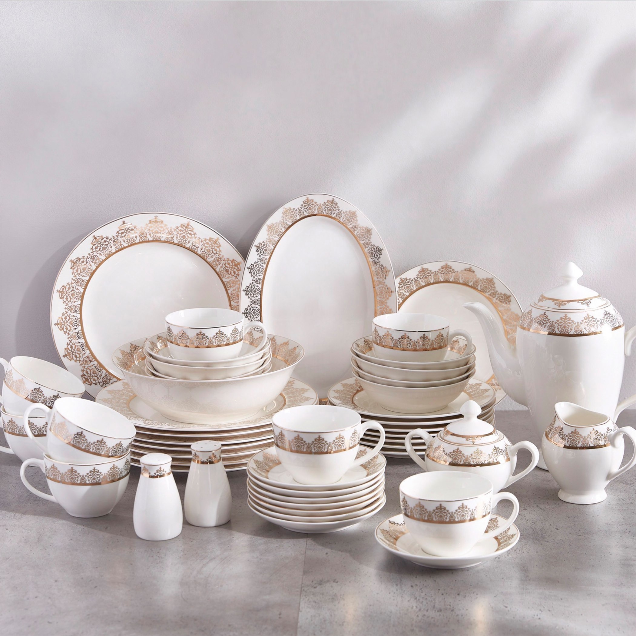 طقم مستلزمات المائدة من الخزف الصيني من فيست فينيس - 47 قطعة-hbxhomeware-hbxkitchen-image-1