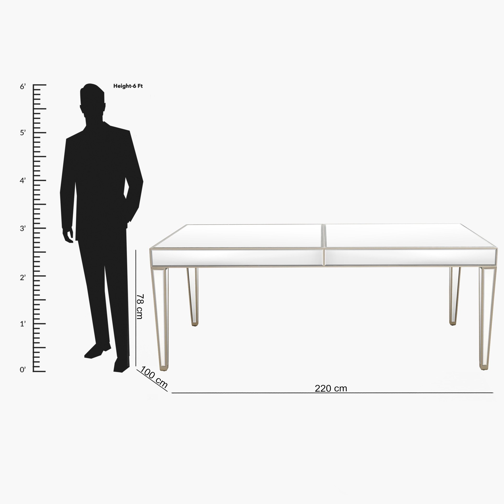 طاولة سفرة بمرآة لـ 8 مقاعد من ميراج-hbxfurniture-diningroom-diningtables-eightseater-image-3
