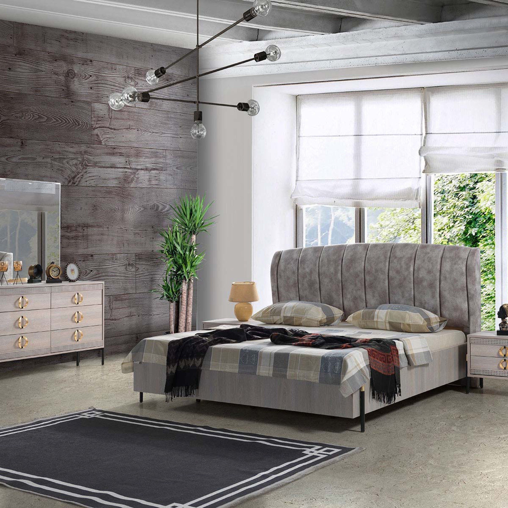 طقم غرفة نوم كينج 5 قطع من مابيل - 180x200 سم-hbxbedroom-bedsandbedsets-bedroomsets-king-image-2
