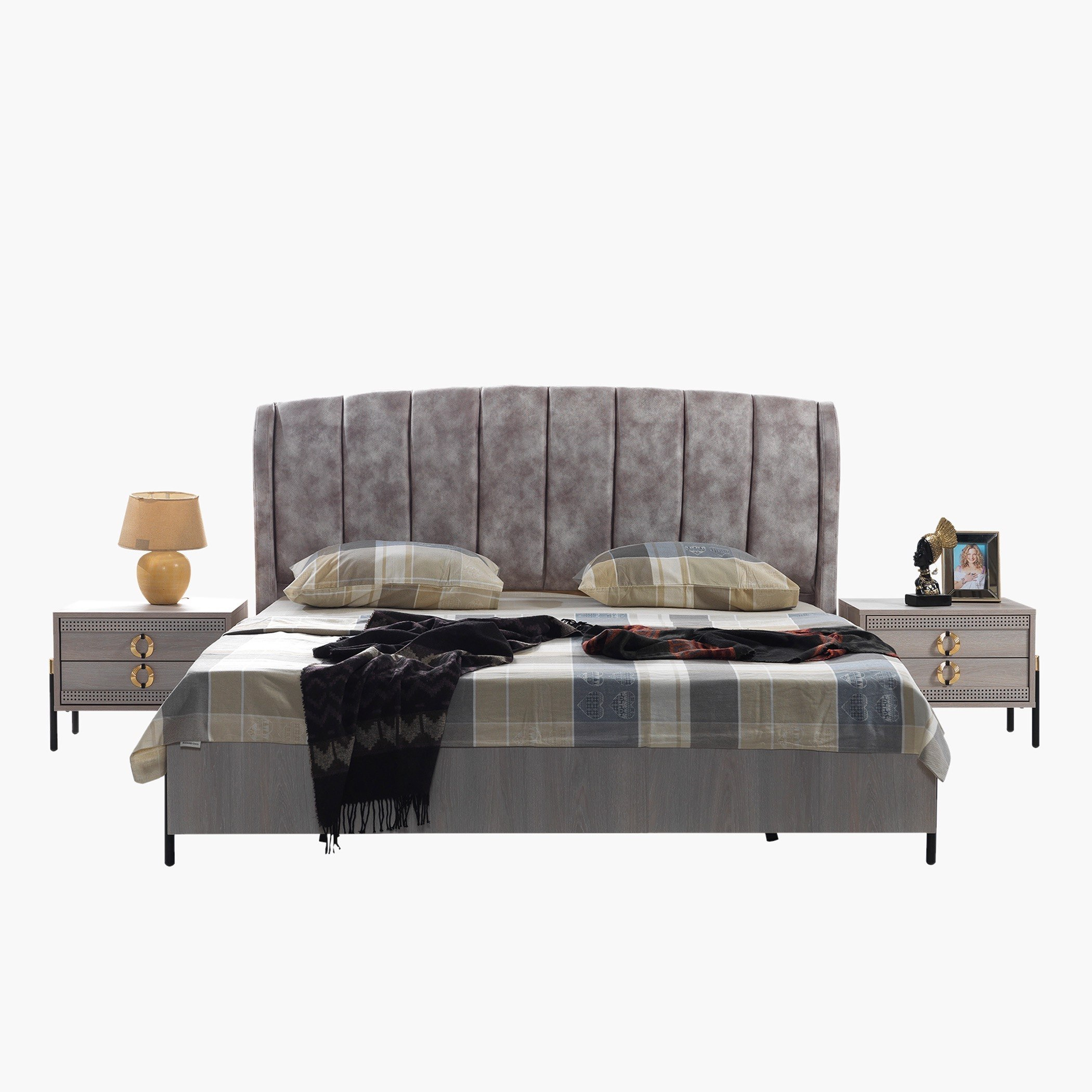 طقم غرفة نوم كينج 5 قطع من مابيل - 180x200 سم-hbxbedroom-bedsandbedsets-bedroomsets-king-image-3