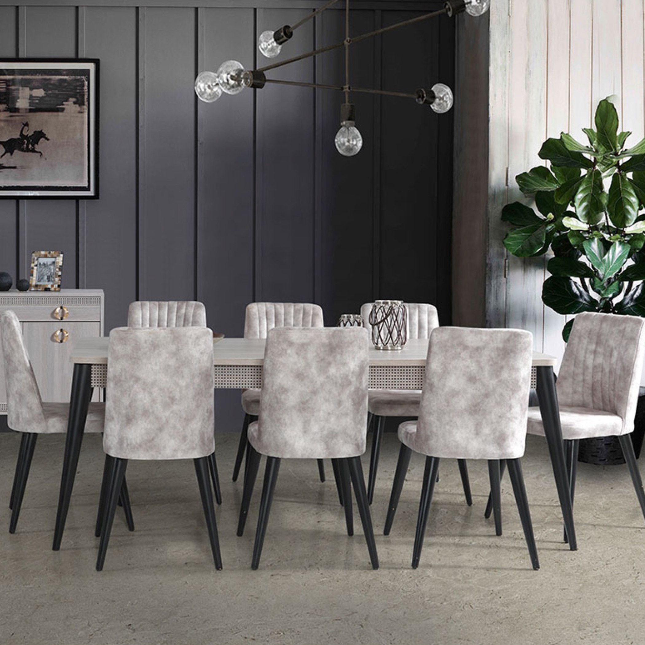 طقم سفرة 8 مقاعد من مابيل-hbxfurniture-diningtablesandsets-diningsets-eightseater-image-2