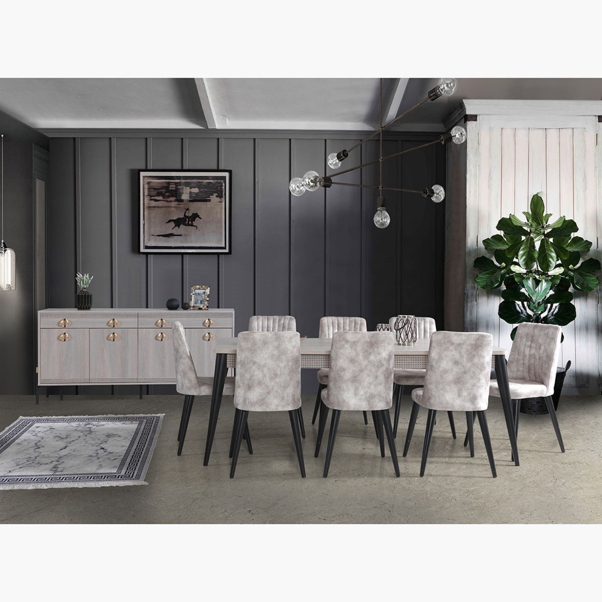طقم سفرة 8 مقاعد من مابيل-hbxfurniture-diningtablesandsets-diningsets-eightseater-image-8