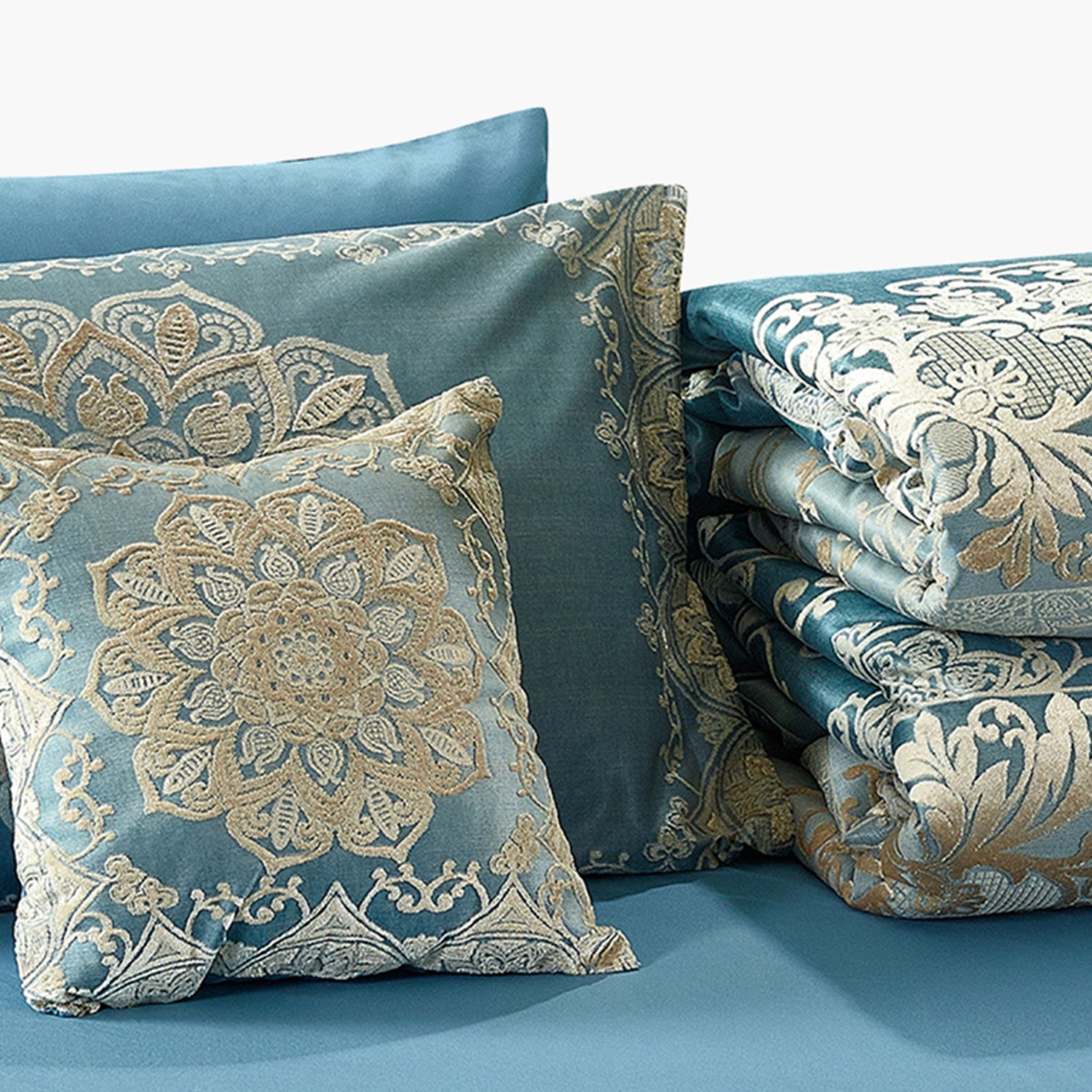 طقم لحاف جاكار 10 قطع من صباح - 220x240 سم-hbxhomeware-hbxdecorandfurnishings-image-5