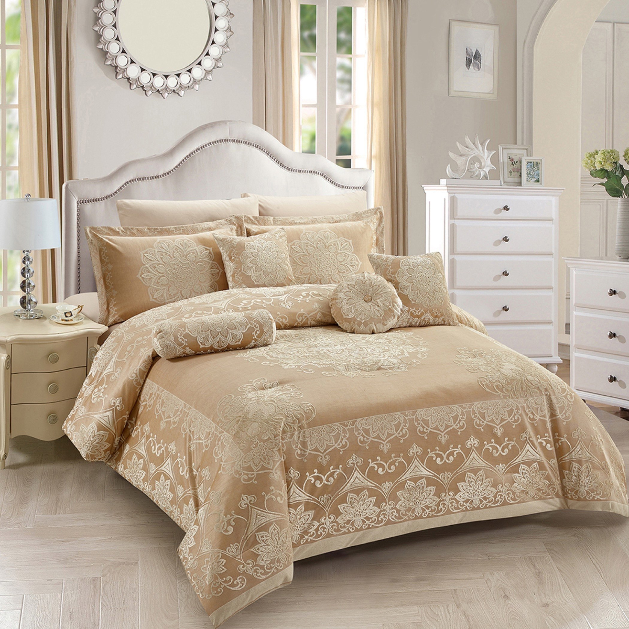 طقم لحاف جاكار كينج 10 قطع من صباح - 220x240 سم-PROMO_HB_AE_B1G1_250925-image-5