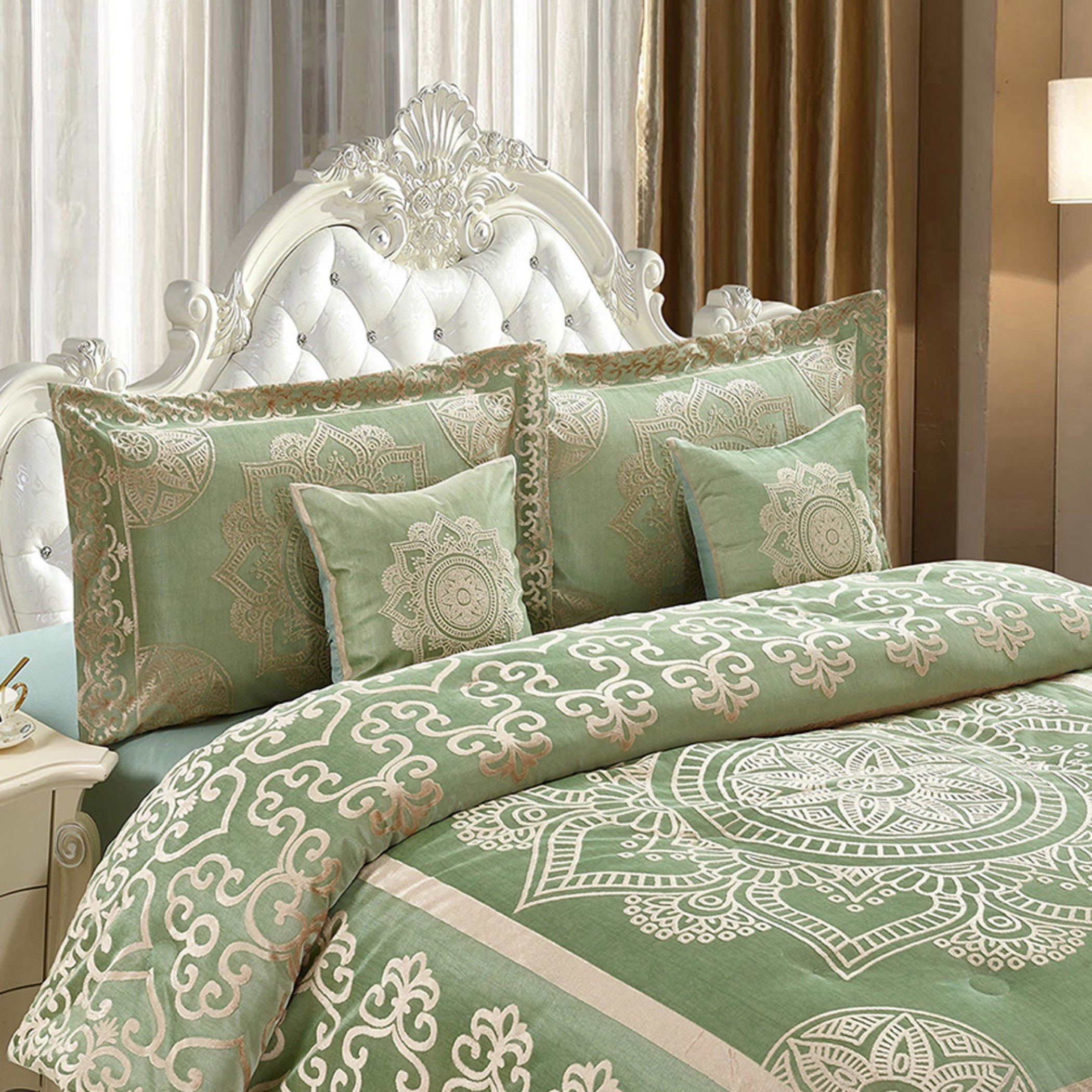 طقم لحاف كينج  جاكار 5 قطع من هينا- 220x240 سم-PROMO_HB_AE_B1G1_250925-image-1