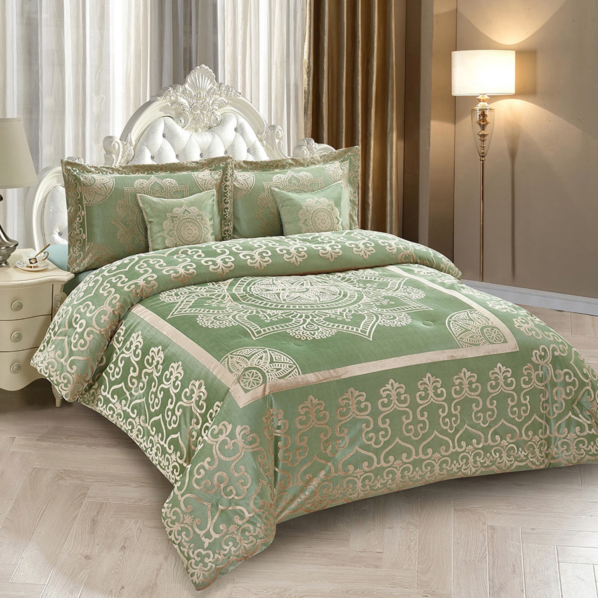 طقم لحاف كينج  جاكار 5 قطع من هينا- 220x240 سم-PROMO_HB_AE_B1G1_250925-image-2