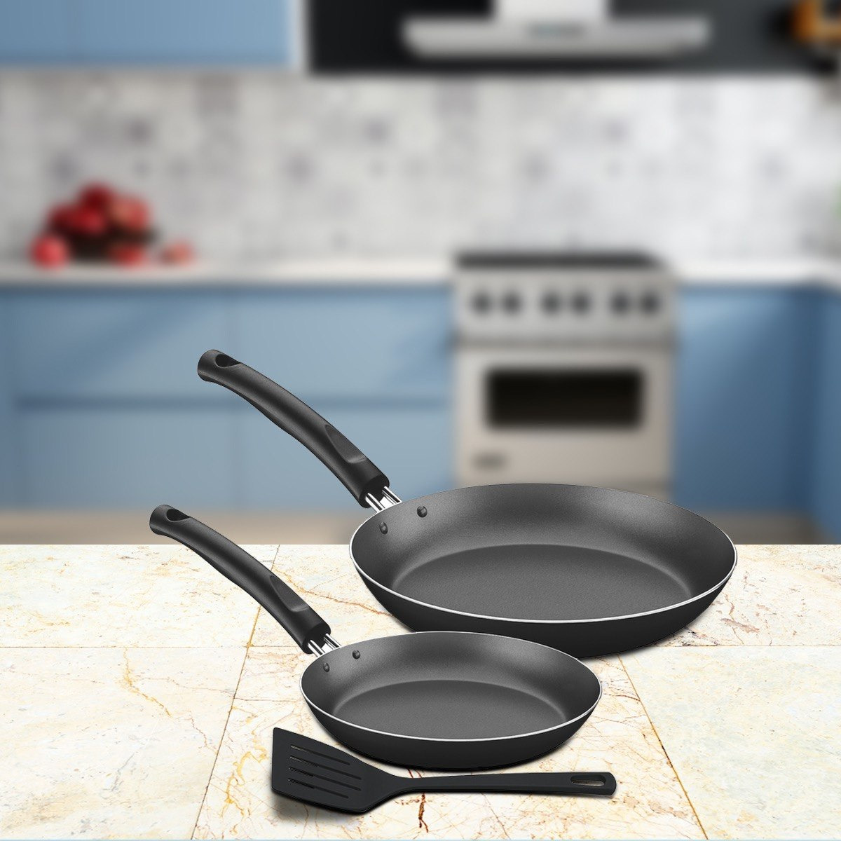 طقم مقلاة ألمونيوم غير قابلة للالتصاق وملعقة مسطّحة من ترامونتينا تشيلسي-hbxkitchen-kitchenware-foodpreparation-image-1