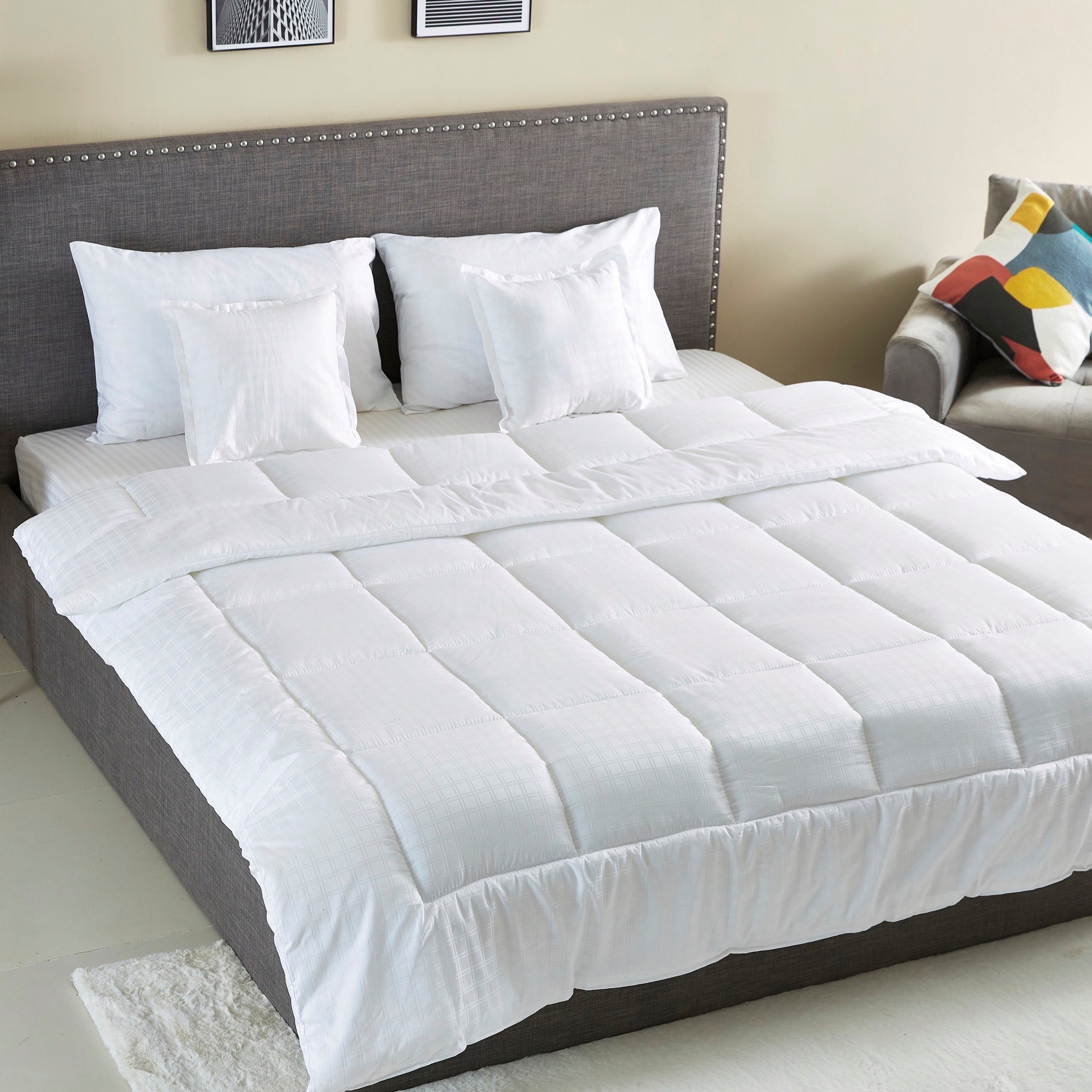 طقم لحاف كينج ساتان 5 قطع من نيوبورت دوبي - 220x240 سم-hbxhomeware-hbxdecorandfurnishings-image-2