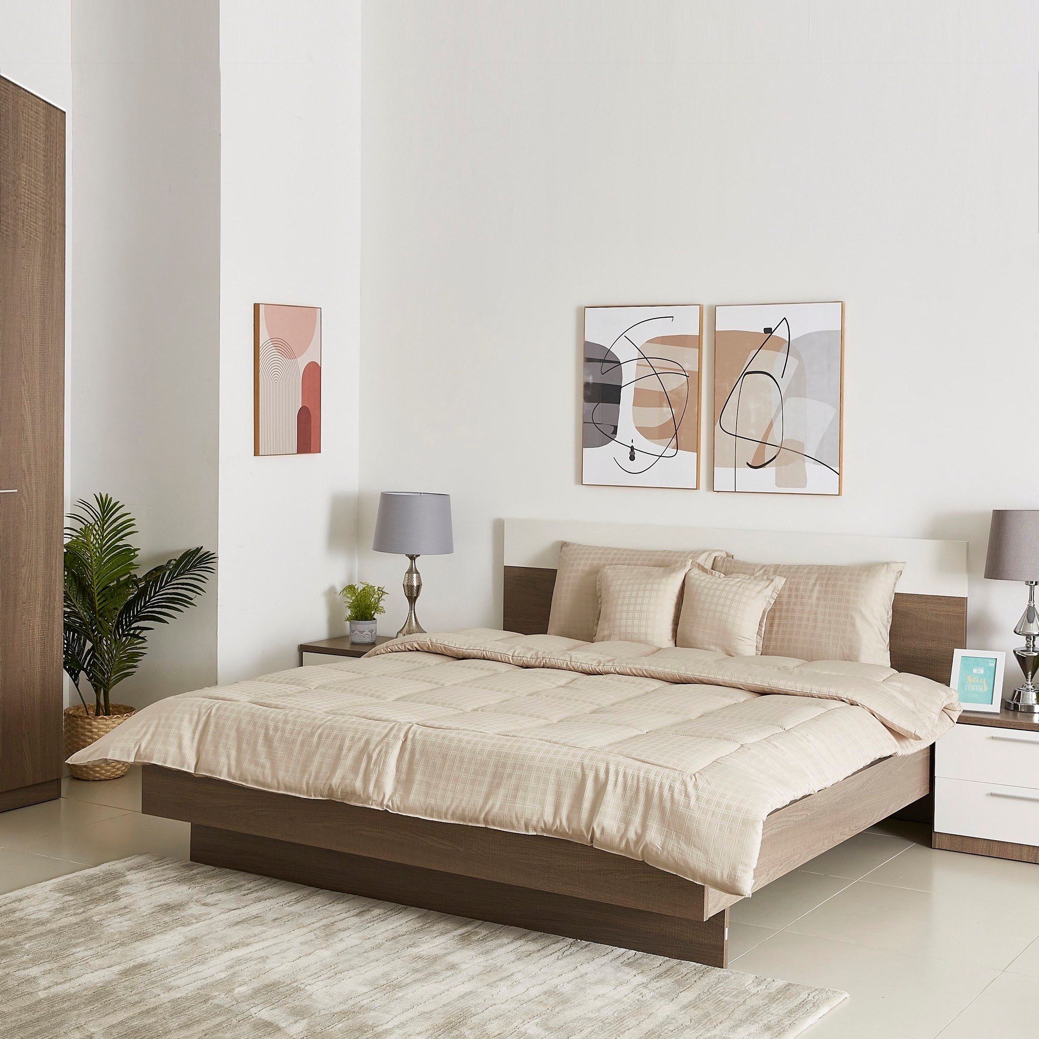 Newport Dobby Satin King 5-Piece Comforter Set  - 220x240 cm-hbxhomeware-hbxdecorandfurnishings-image-8