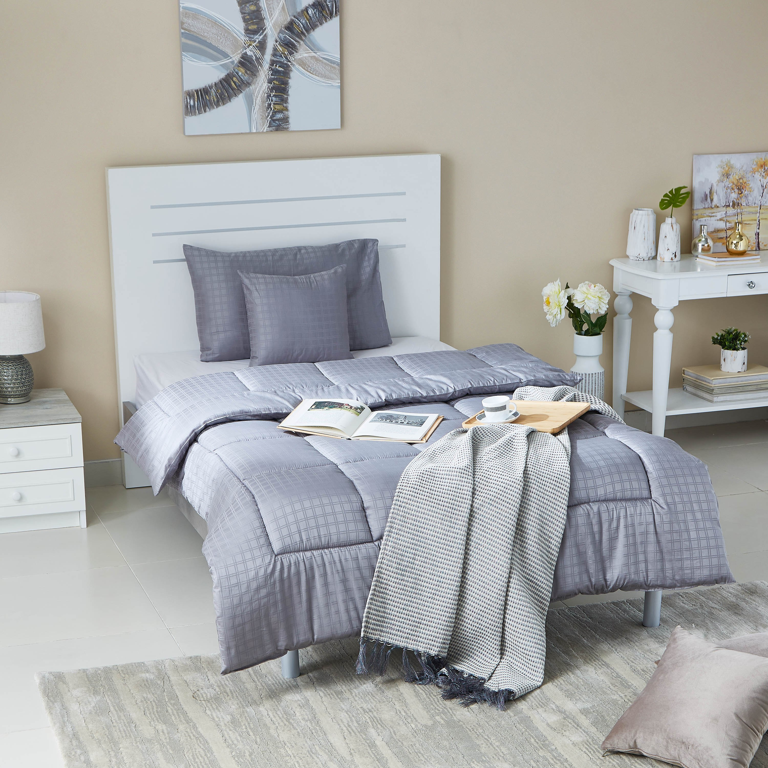طقم لحاف مزدوج ساتان 3 قطع- 150x220 سم - نيوبورت دوبي-hbxhomeware-hbxdecorandfurnishings-image-5