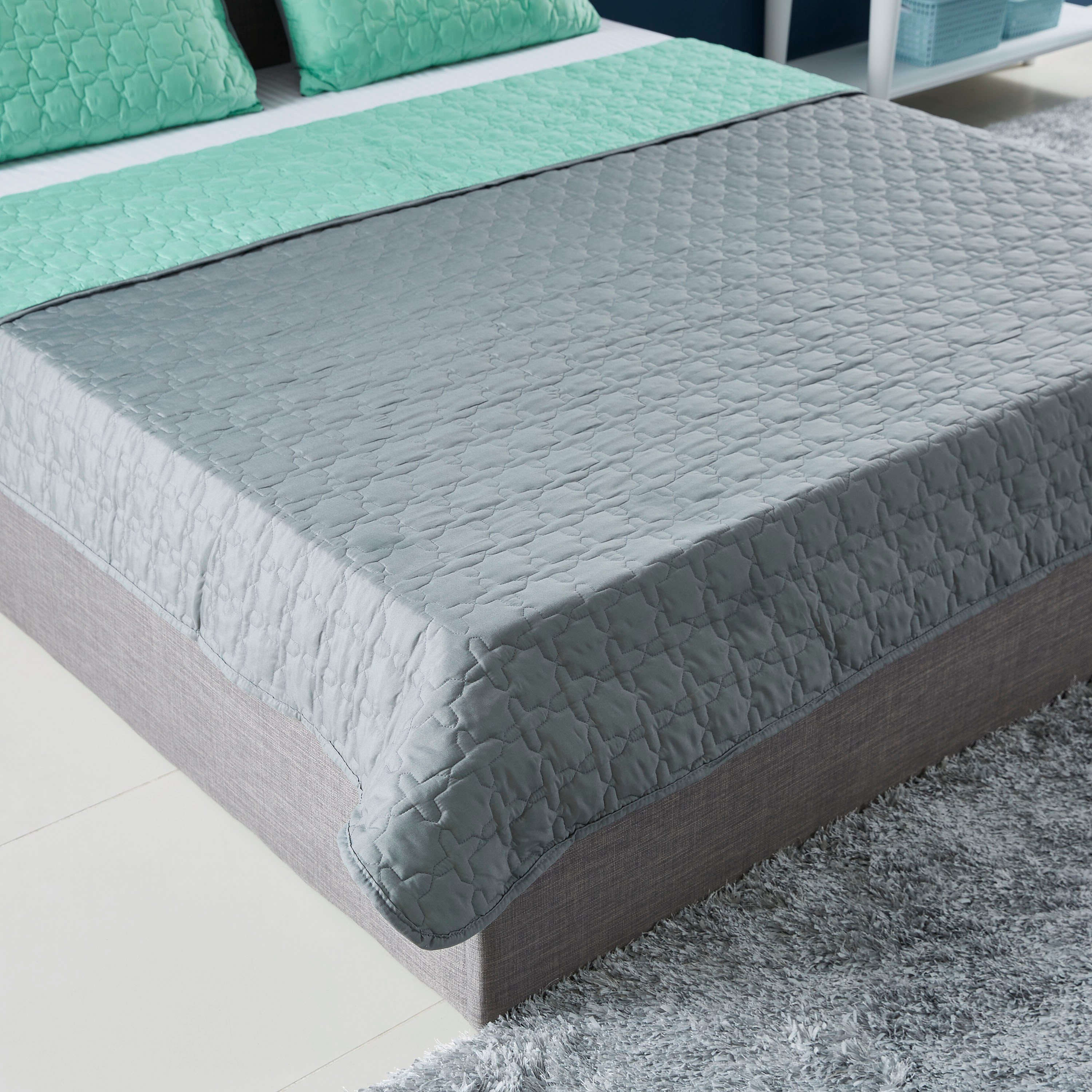 طقم مفروشات سرير كينج مايكروفايبر-3 قطع من إبليزا - 220x240 سم-hbxdecorandfurnishings-bedding-bedspreadsandquilts-image-3