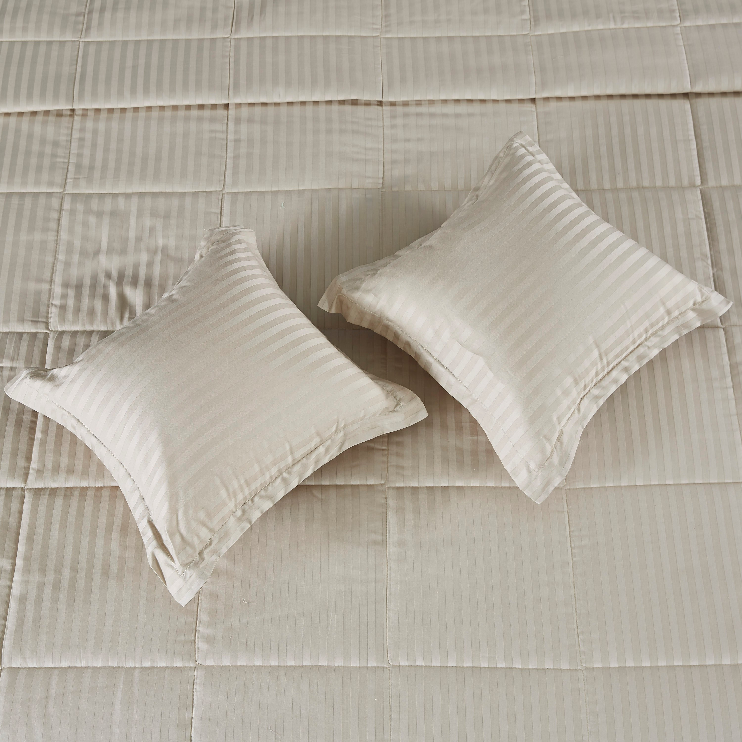 طقم لحاف للصيف كينج قطني مخطّط 5 قطع من كاسبلانكا - 220x240 سم-hbxdecorandfurnishings-bedding-bedspreadsandquilts-image-4